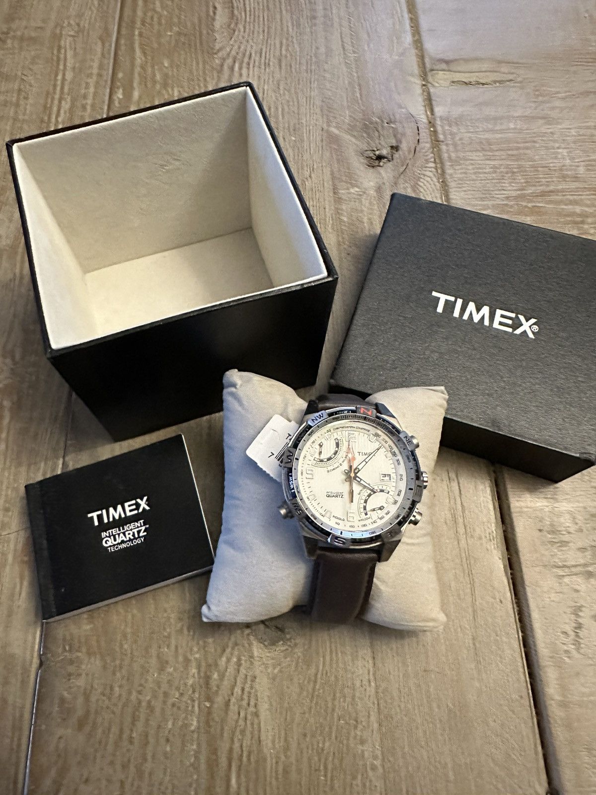 Timex Timex Intelligent Fly Back Chronograph Compass Leather Watch Size ONE SIZE - 2 Thumbnail