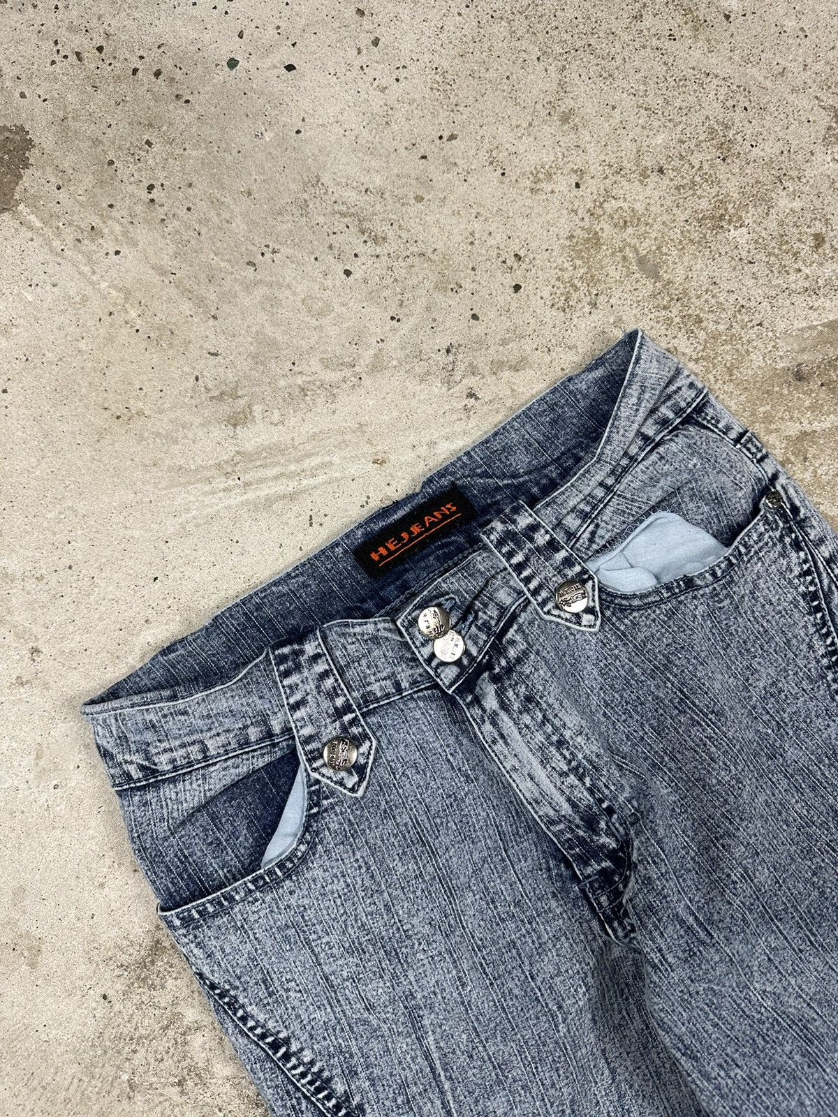 Hysteric Glamour ‼️ Vintage y2k Flared Sick Denim Pants Wide Legs Twisted Size US 28 / EU 44 - 4 Thumbnail