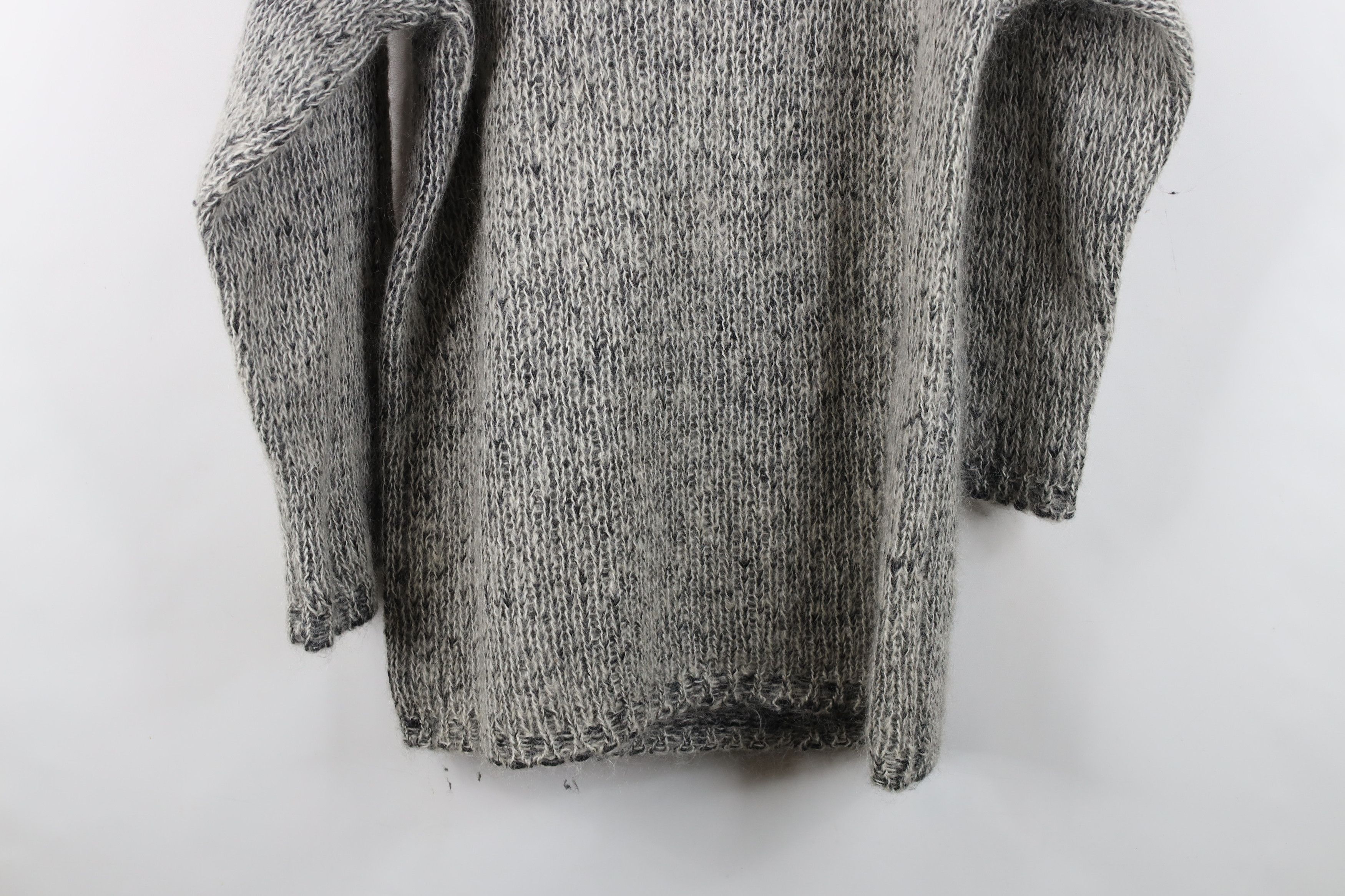 Vintage Vintage 90s Streetwear Mohair Wool Blend Knit Sweater Gray Size M / US 6-8 / IT 42-44 - 10 Thumbnail