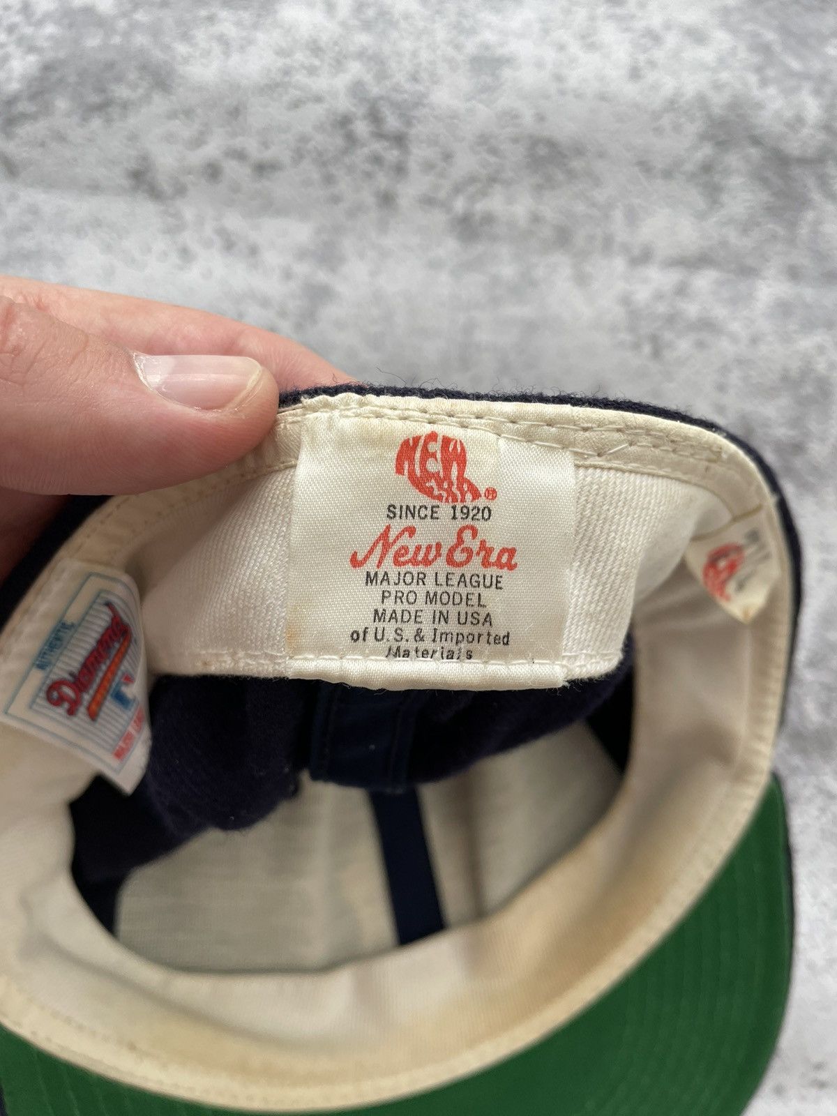 New York Yankees × Vintage Vintage 90s New York Yankees New Era Diamond Cap Size ONE SIZE - 8 Thumbnail