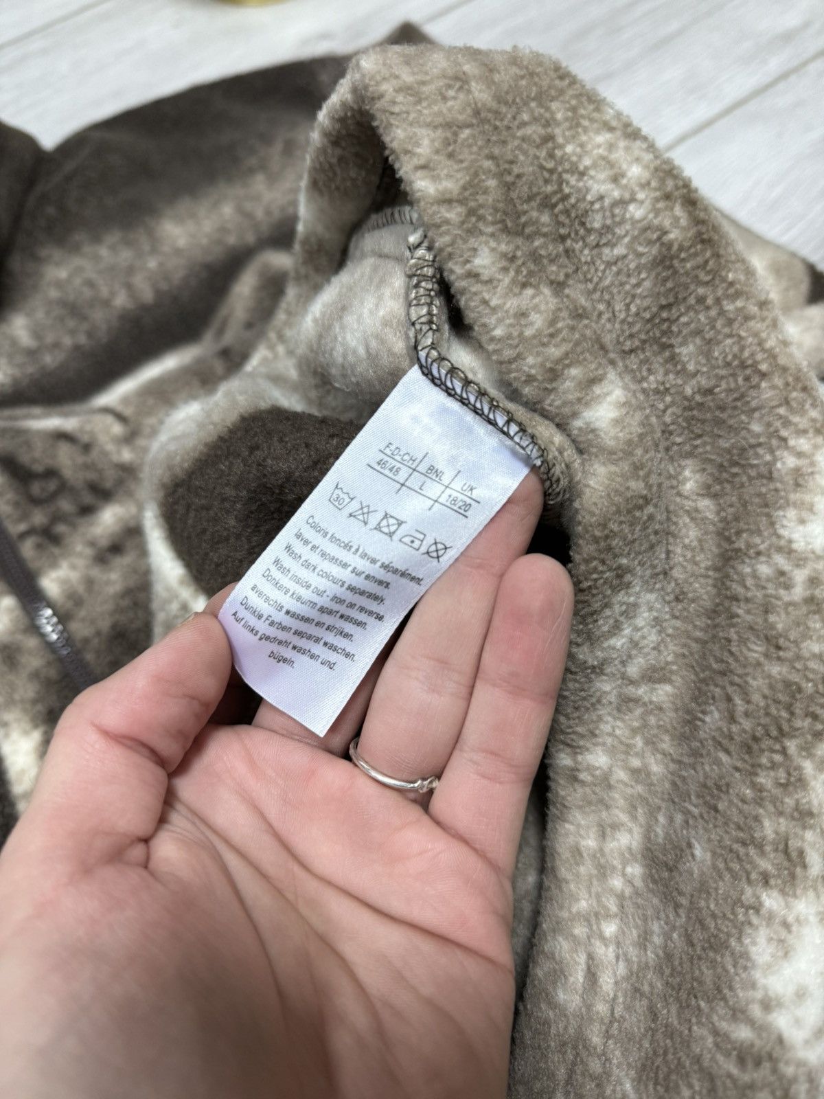 Vintage Wolves 🐺 vintage fleece all over zip atlas damart Size US M / EU 48-50 / 2 - 8 Thumbnail