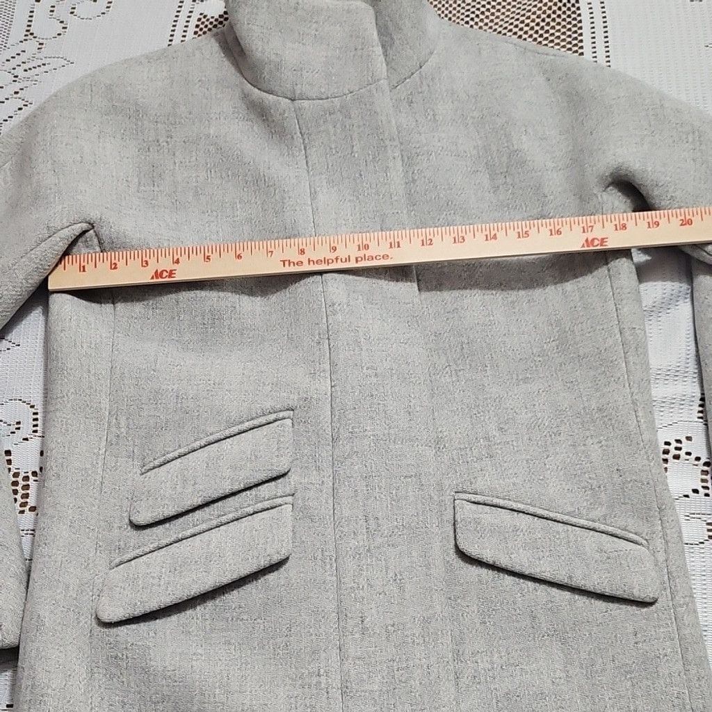 J.Crew J. Crew Gray Italian Wool Cocoon Jacket Size XS / US 0-2 / IT 36-38 - 9 Thumbnail