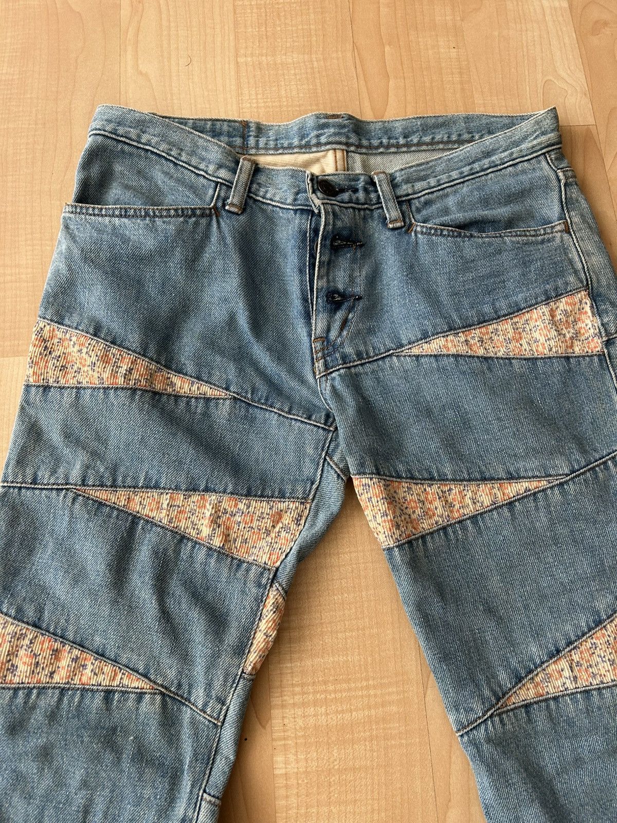 Hysteric Glamour 90s Kinky Jeans Half Corduroy Hagi Flared Denim Size US 30 / EU 46 - 2 Thumbnail