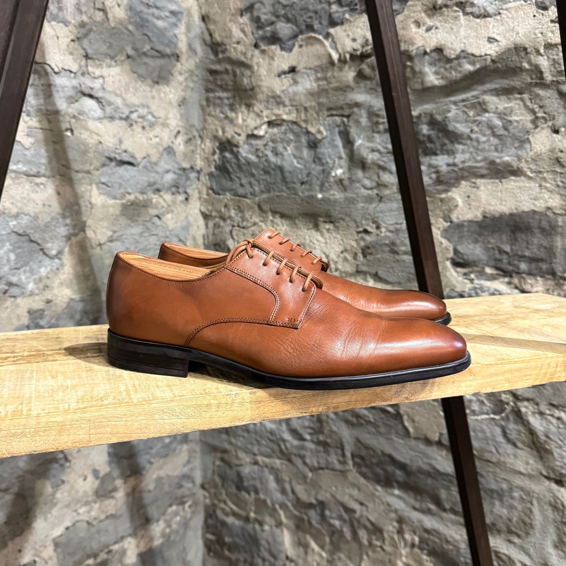 Paul Smith PS Paul Smith Brown Leather Daniel Lace-up Shoes Size US 10 / EU 43 - 1 Thumbnail