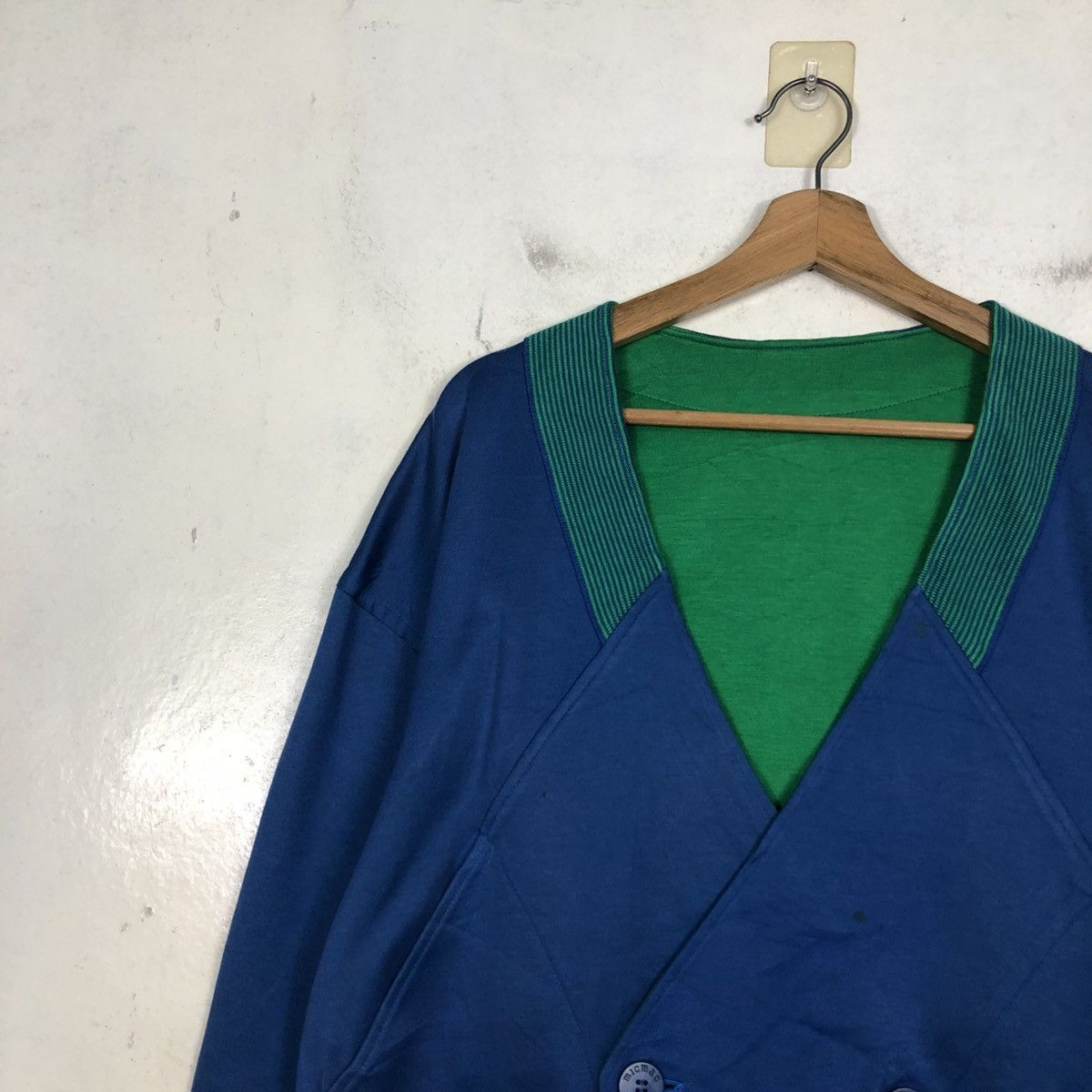 Issey Miyake 📌Reversible Bomber Jacket Cardigan Micmac Multi Color Size US M / EU 48-50 / 2 - 8 Thumbnail