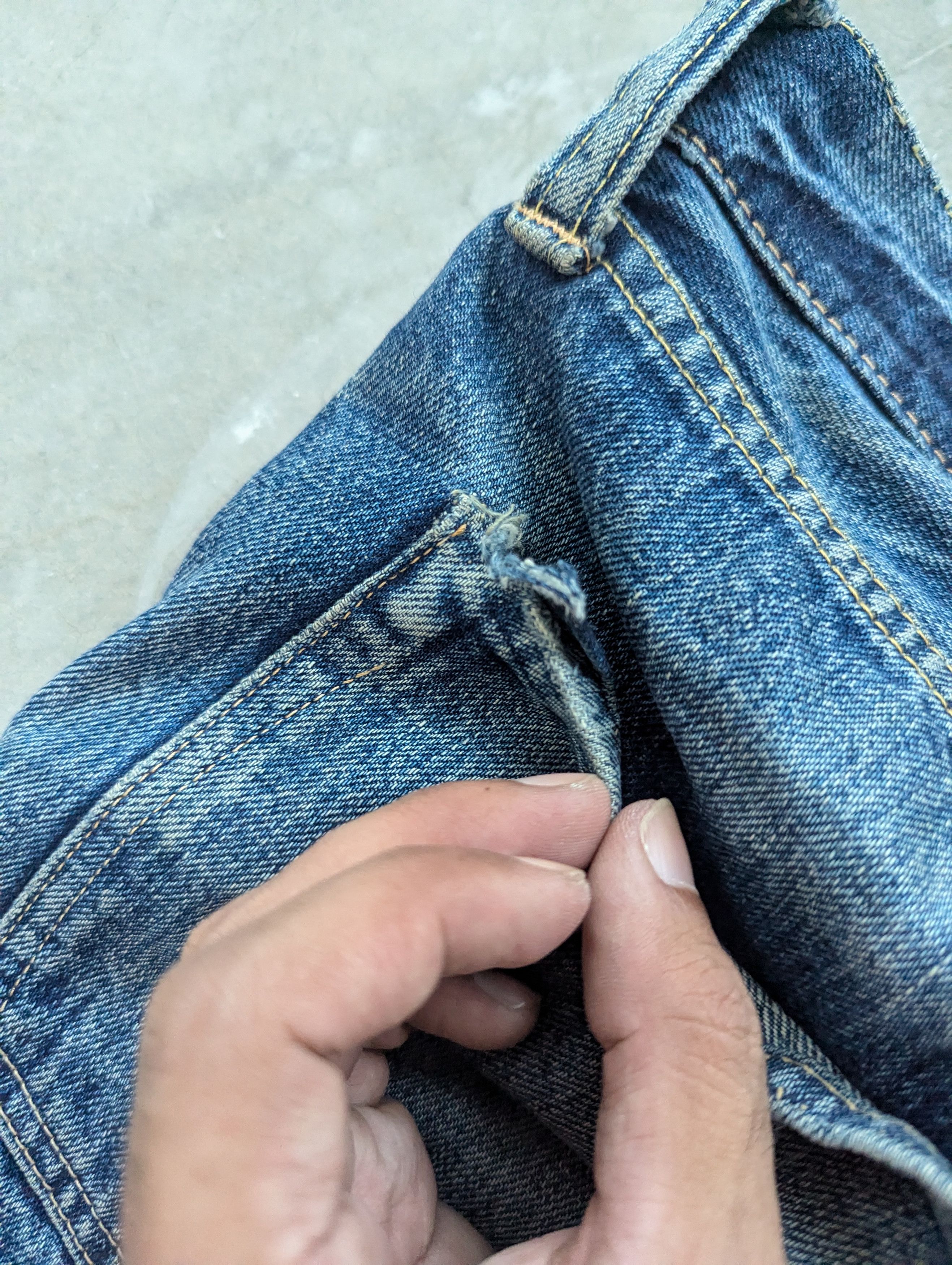 Japanese Brand × Sugar Cane OPEN ORDER 🔥 Vintage Sugar Cane Selvedge Distressed Denim Size US 32 / EU 48 - 21 Thumbnail