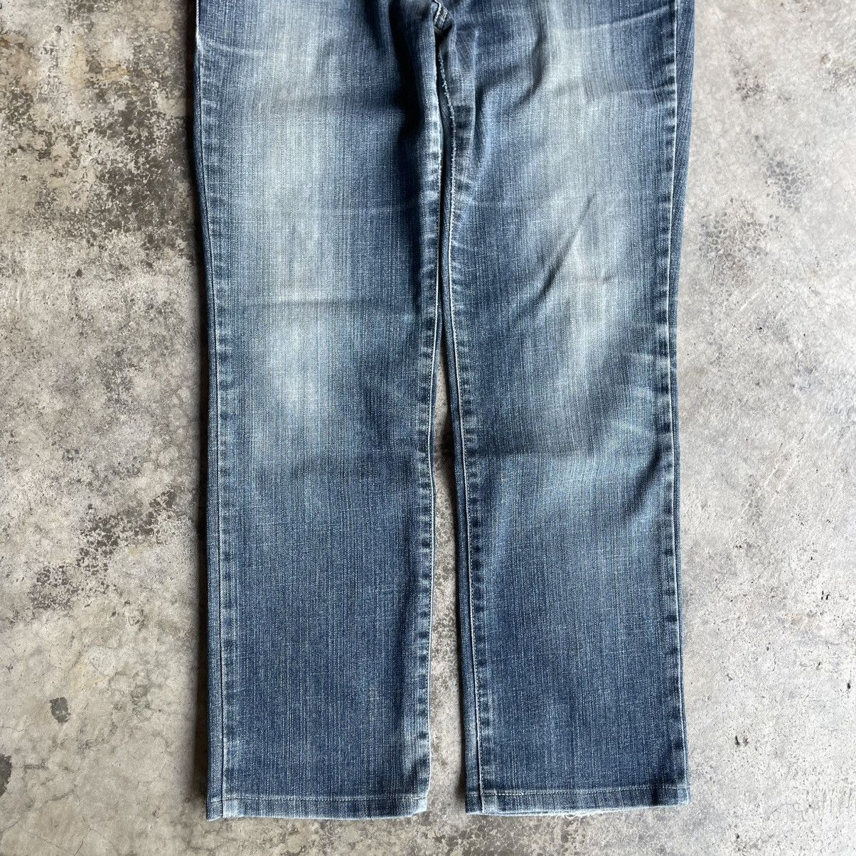 Edwin 🔥Vintage Edwin 4004 Stoned Washed Women Distress Denim Jeans Size 31" - 3 Thumbnail