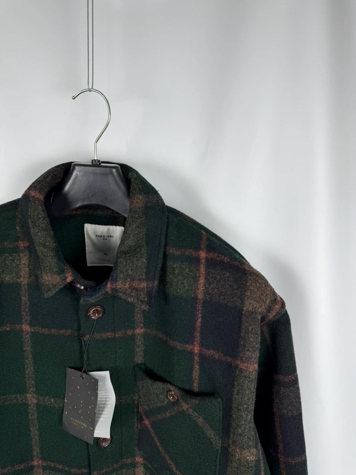 Percival Percival Plaid Warm Shaket Dax Button Up Polyester size XL Size US XL / EU 56 / 4 - 2 Thumbnail