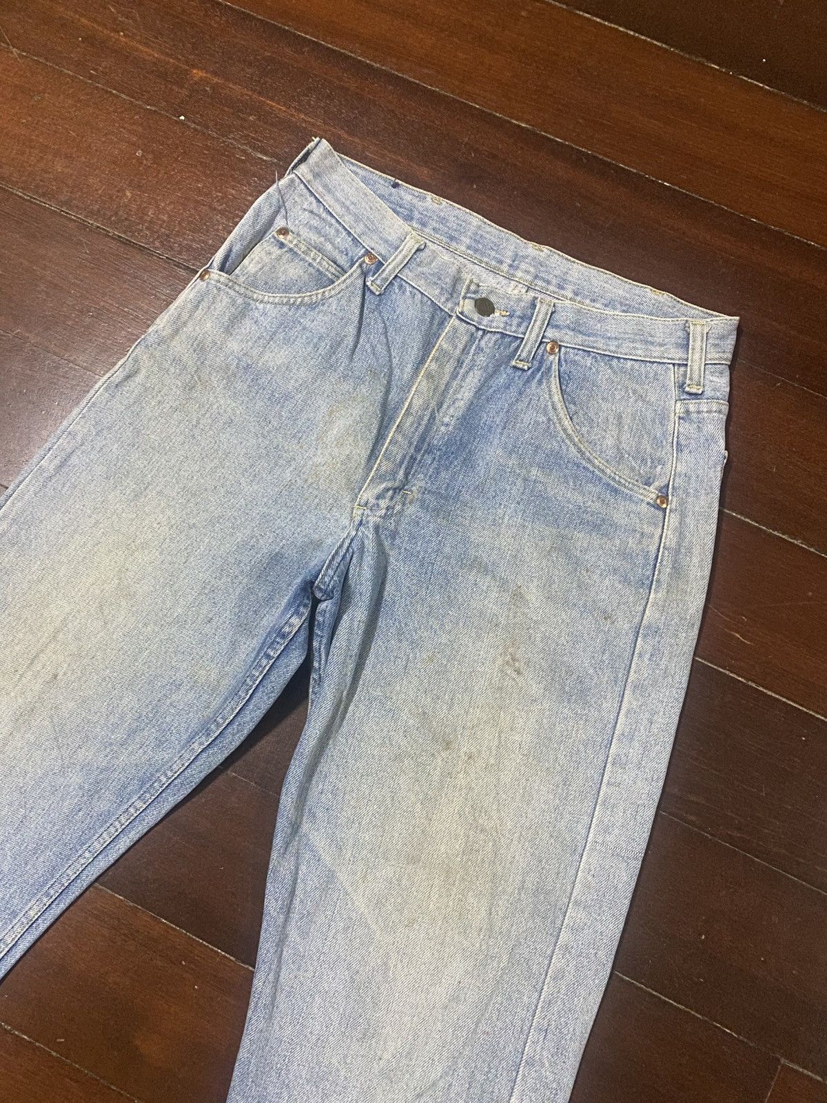 Lee Vintage 70s 80s Lee Riders Distressed mud wash rusty Size US 32 / EU 48 - 4 Thumbnail