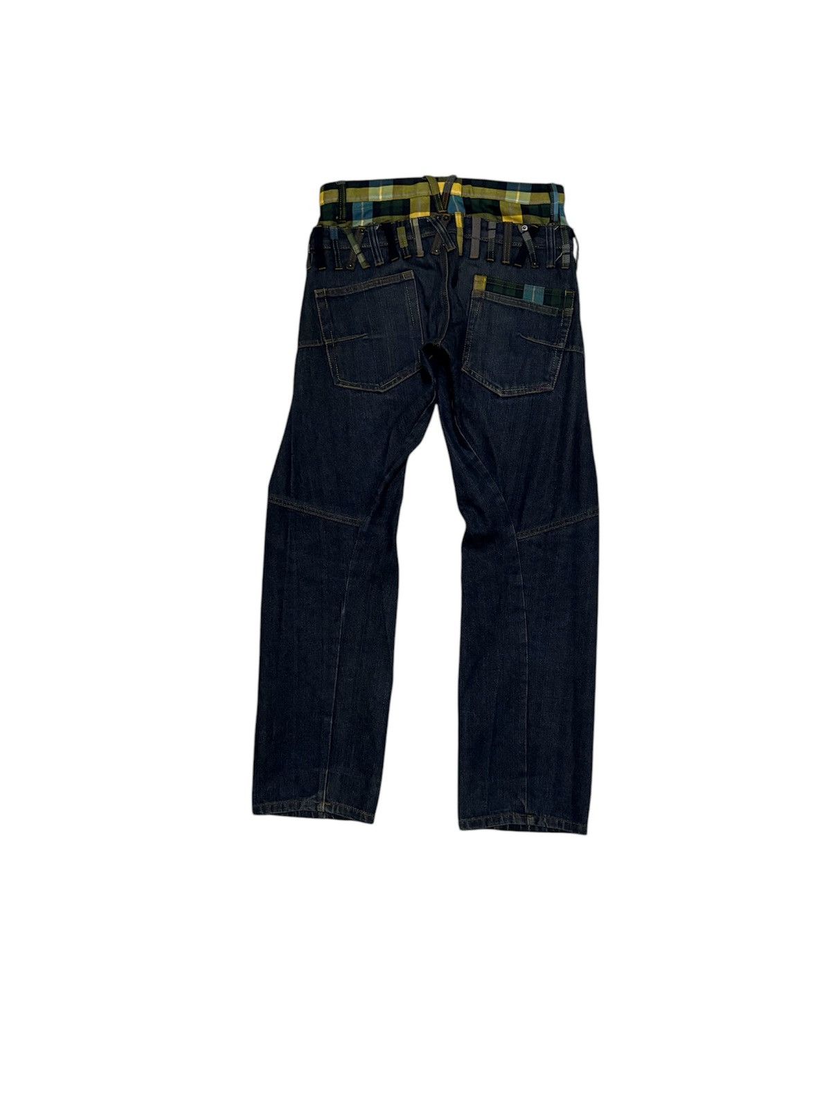 Japanese Brand Japanese BRTH Breath Double Waist Jeans Streetwear Denim Size US 31 - 9 Thumbnail