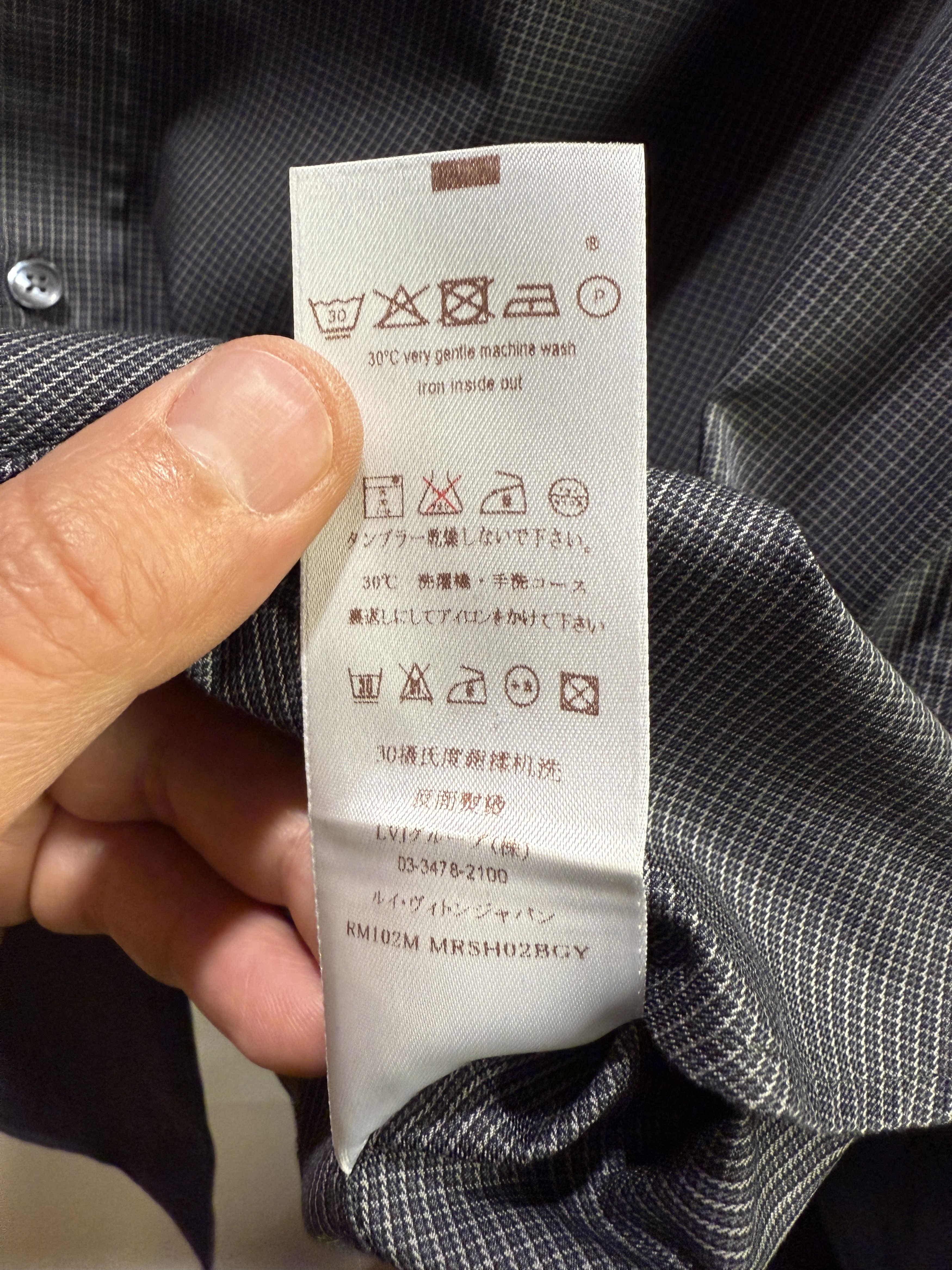 Louis Vuitton Louis Vuitton Grey Dress Shirt Size XL Size US XL / EU 56 / 4 - 6 Thumbnail