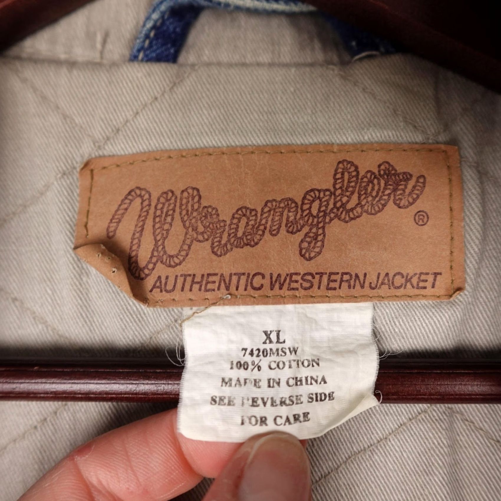 Wrangler Wrangler Jacket Mens XL Blue Denim Authentic Western Quilted Snap Lined Workwear Size US XL / EU 56 / 4 - 2 Thumbnail