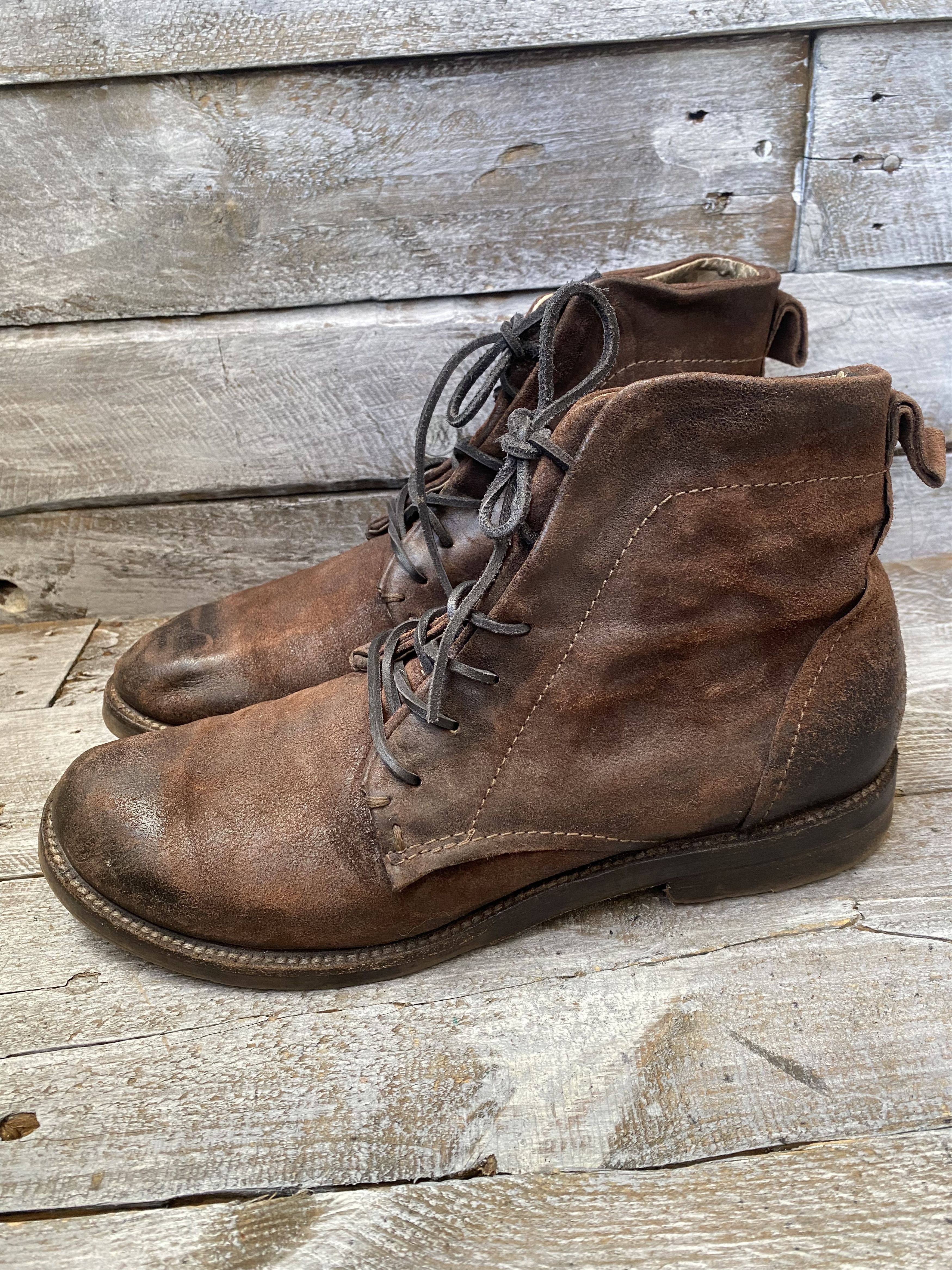 A.S.98 As.98 brown burnished ankle biker combat boots sz 42 Size US 9 / EU 42 - 6 Thumbnail