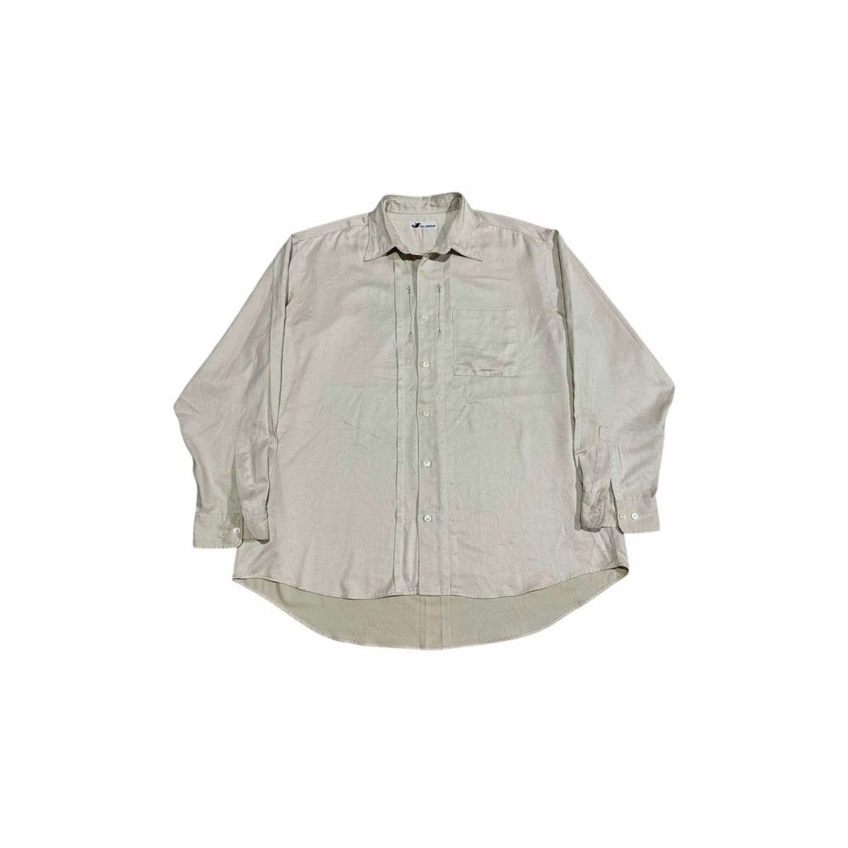 Issey Miyake × Japanese Brand × Mr. Junko 🔥Vintage Mr.Junko Trident Embroidered Shirt Long Sleeve Size US XL / EU 56 / 4 - 4 Thumbnail