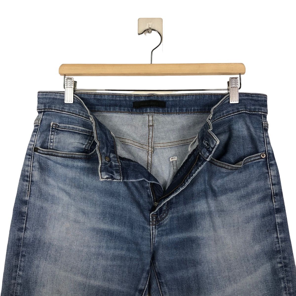 Japanese Brand 🔥VINTAGE DENIM JEANS FLARE UNIQLO JAPAN ISSEY MIYAKE Size US 34 / EU 50 - 17 Thumbnail