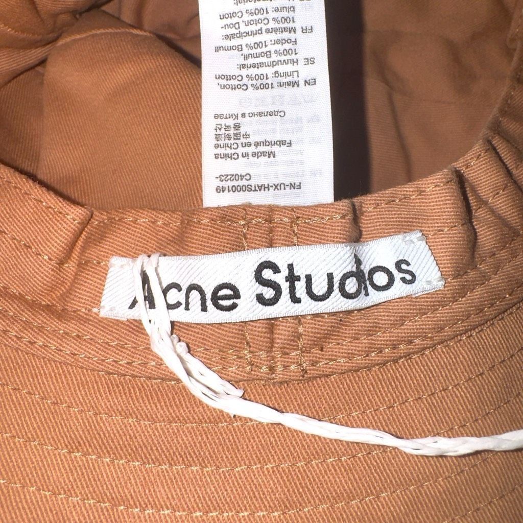Acne Studios NWT Acne Studios Twill Bucket Hat in Tan Sz S/M Size ONE SIZE - 4 Thumbnail