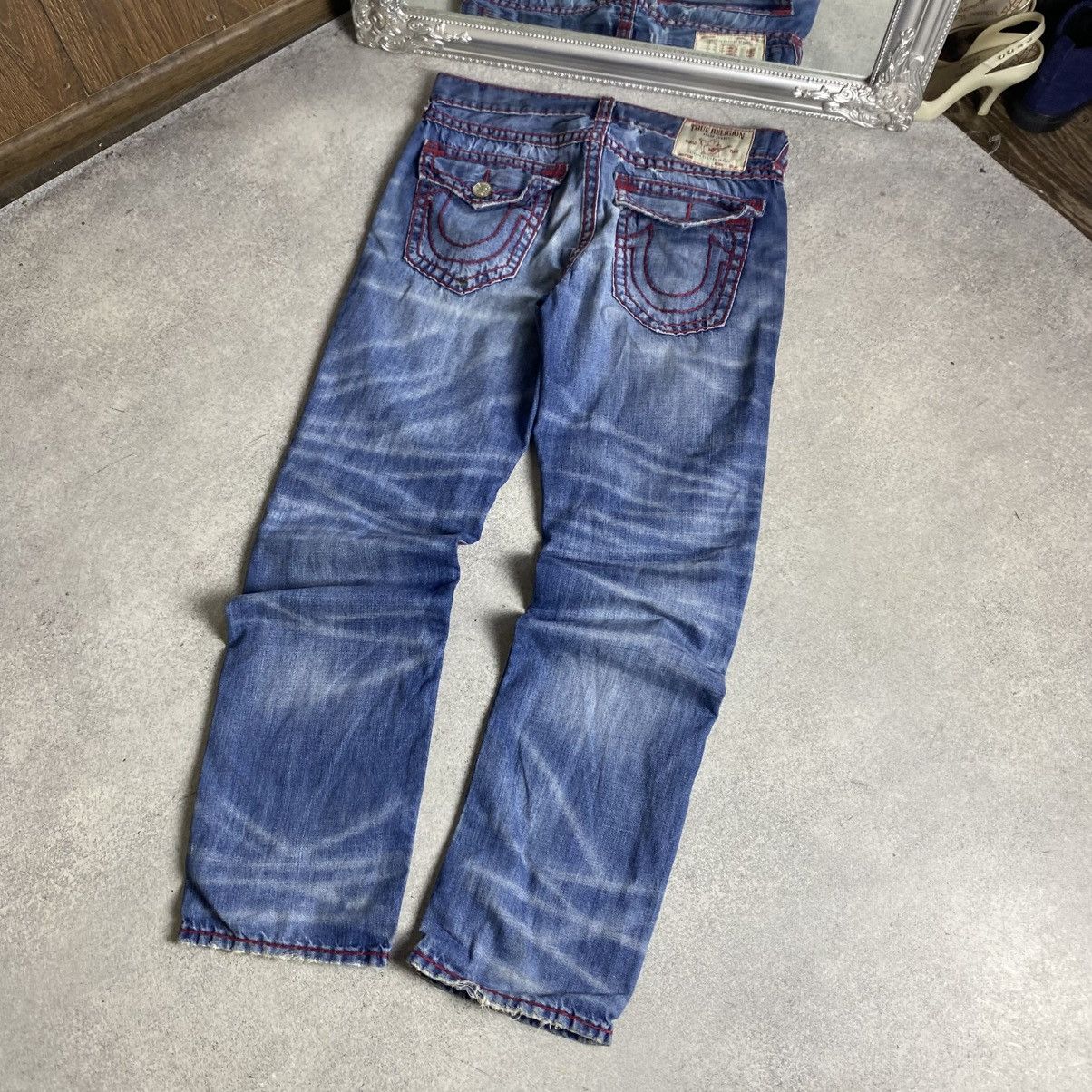 True Religion Vintage Y2K True Religion Jeans Baggy Skater Size US 34 / EU 50 - 2 Thumbnail