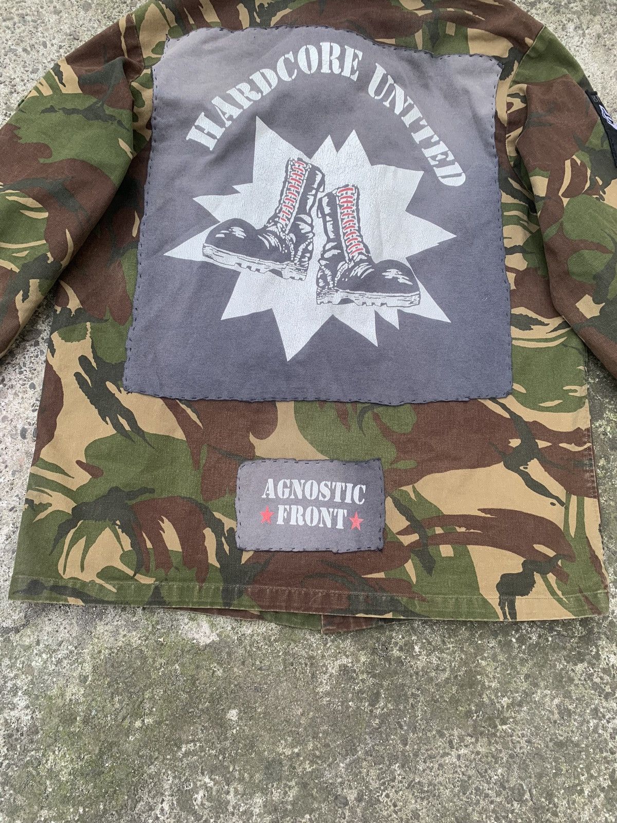 Other Custom Camo Punk Jacket w/ Patches MARQUARDT + SCHULZ Size US L / EU 52-54 / 3 - 19 Thumbnail