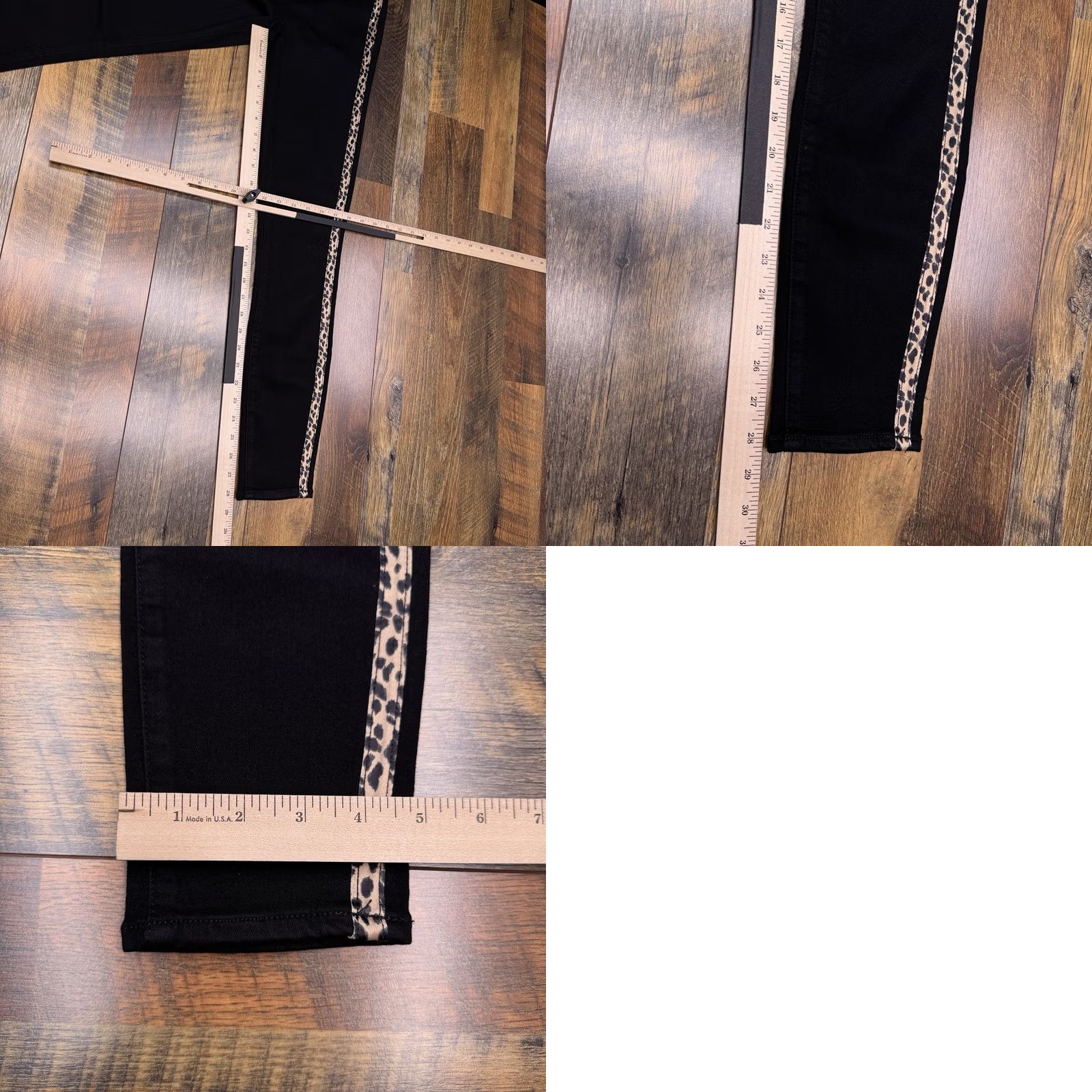 Paige Paige Hoxton Jeans Womens 25 Black High Rise Skinny Flawless Fit New Size 42" / US 20 - 9 Thumbnail