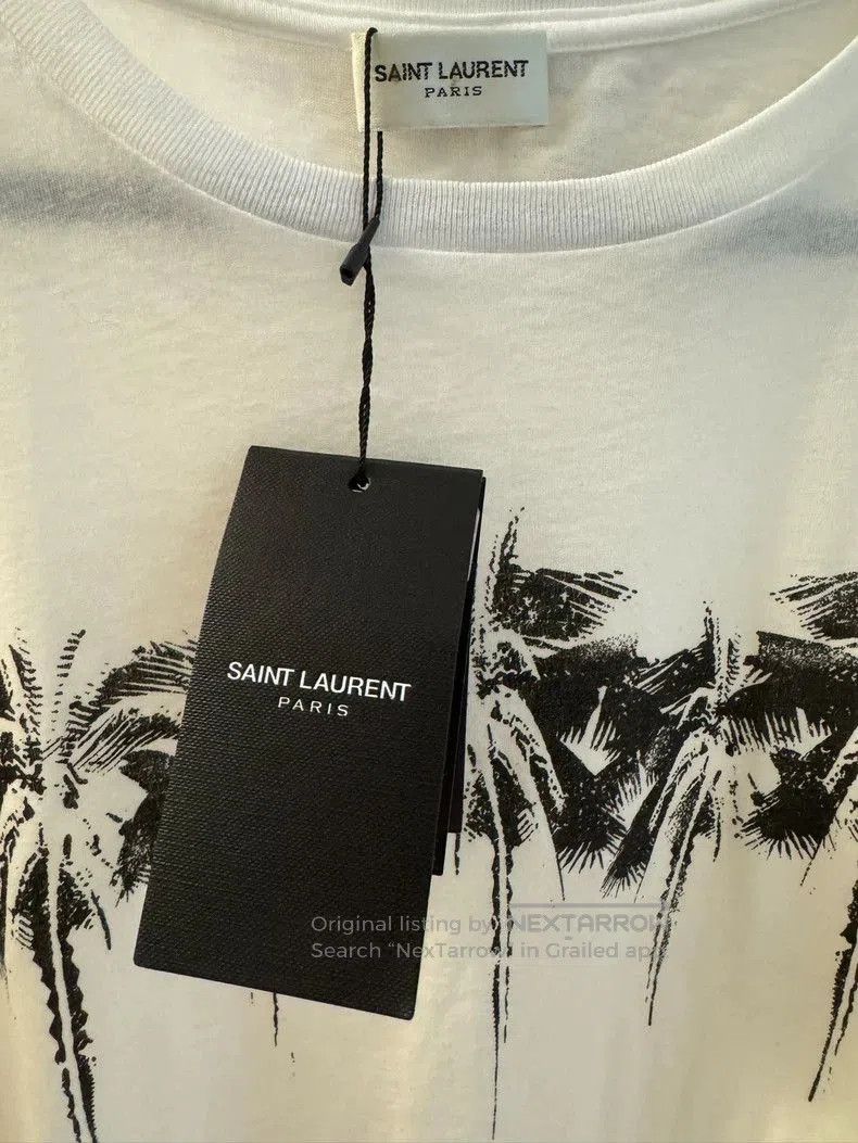 Yves Saint Laurent YSL Men's Coconut Tree Print T. Size US S / EU 44-46 / 1 - 3 Thumbnail