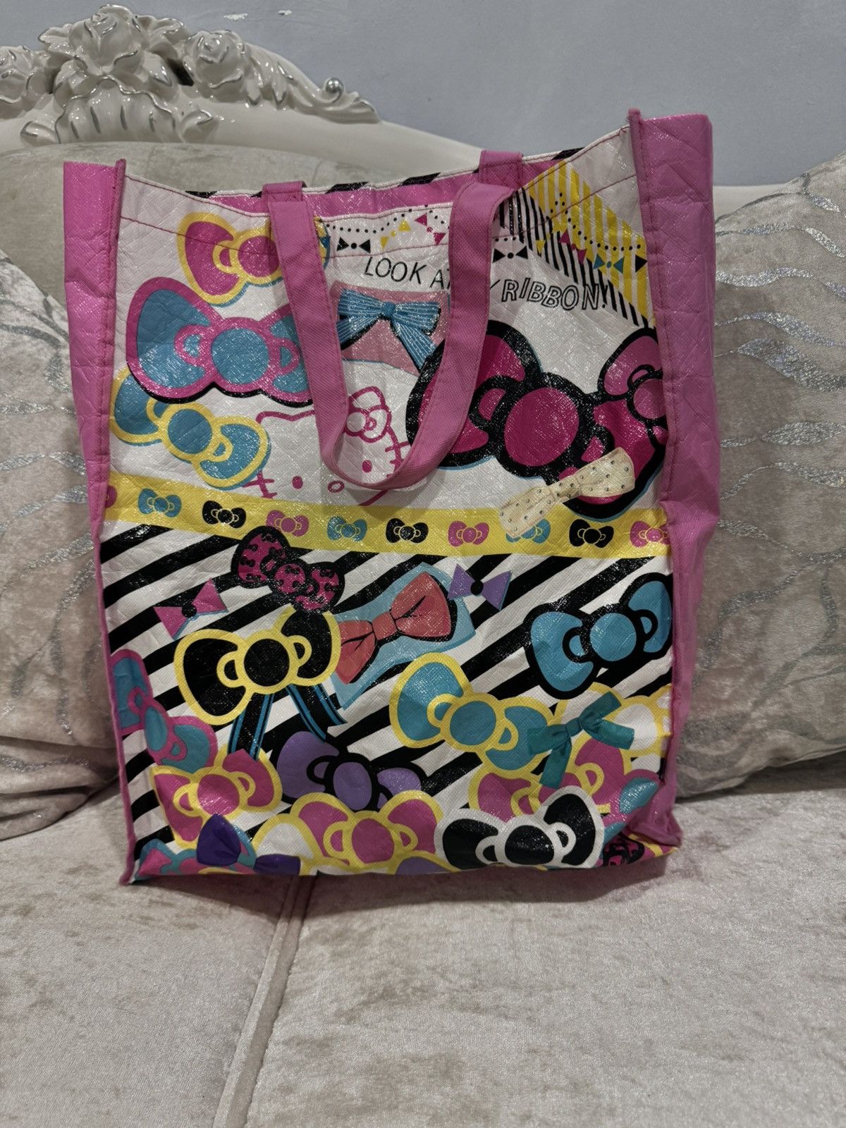 Anime Vintage Hello Kitty Canvas Bag Size ONE SIZE - 5 Thumbnail