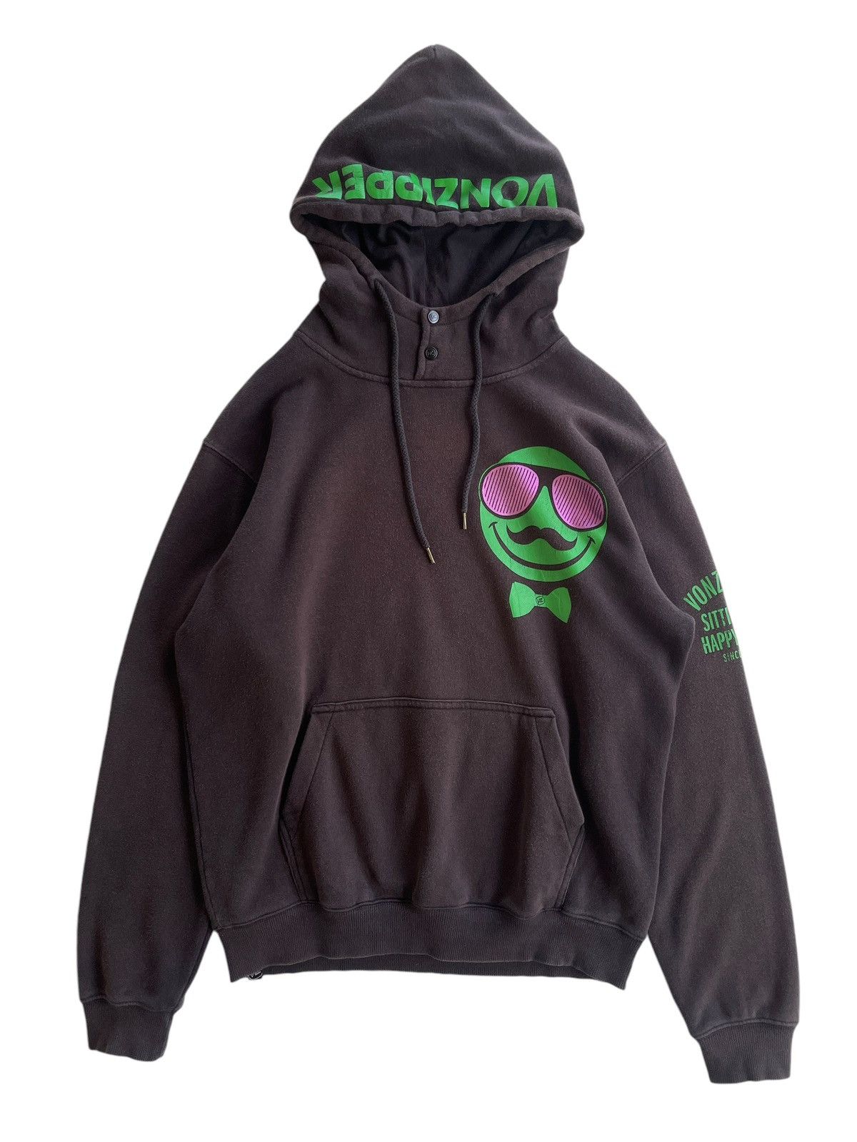 VonZipper Vonzipper Smile Faces Sunfaded Hoodies Size US L / EU 52-54 / 3 - 2 Thumbnail