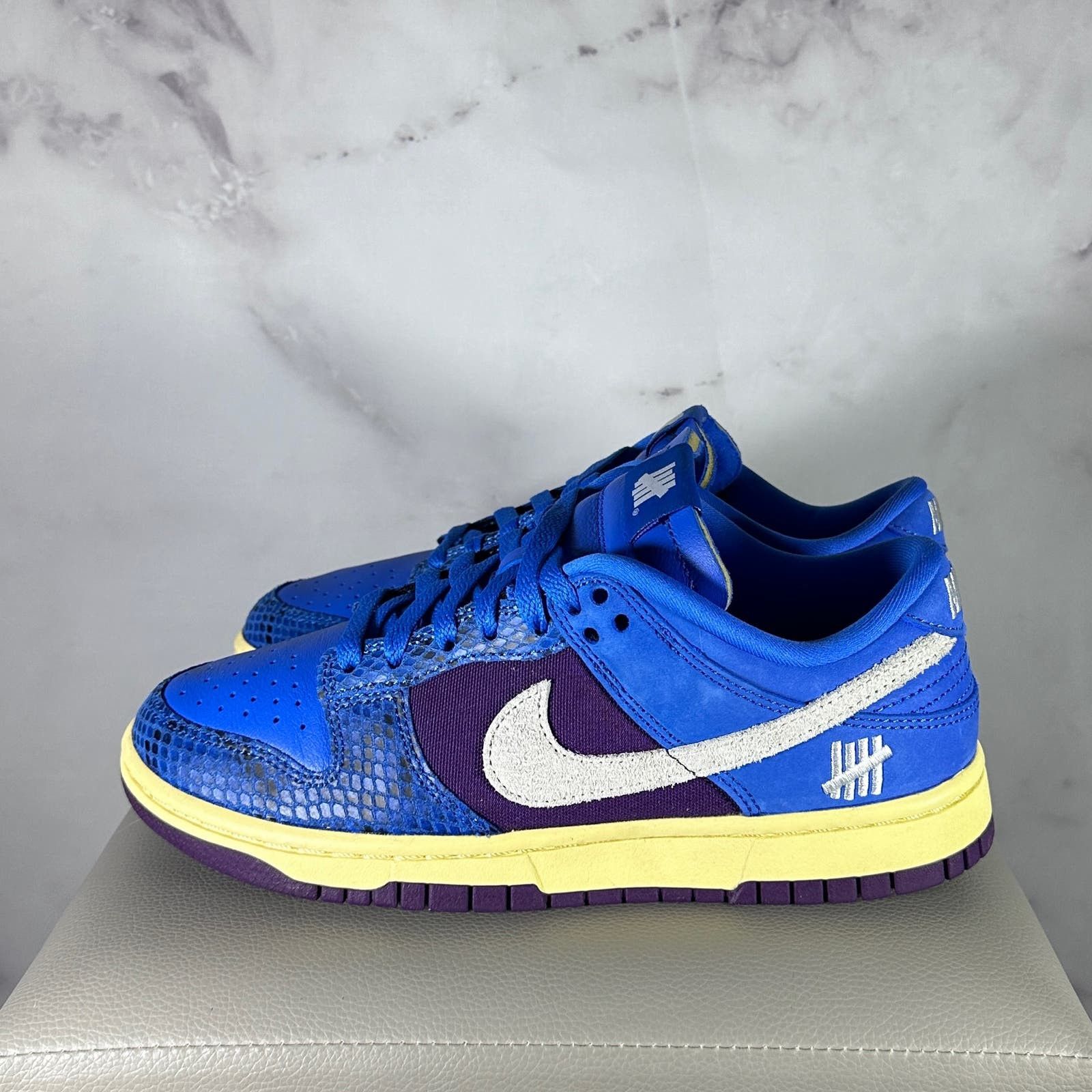 Nike × Undefeated Dunk Low ‘5 On It’ Blue Size US 8 / IT 38 - 2 Thumbnail