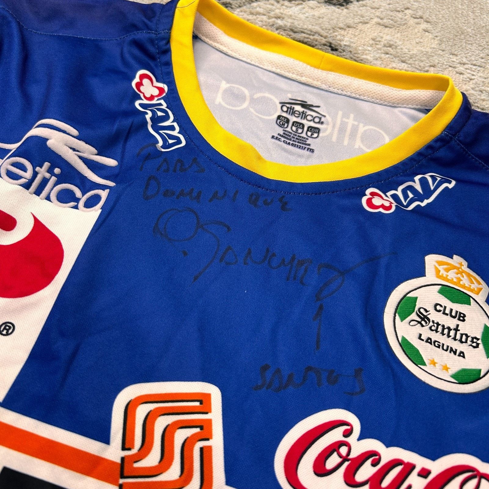 Atletica Atletica Azul sz S Santos Laguna Signed Oswaldo Sánchez Size US S / EU 44-46 / 1 - 5 Thumbnail