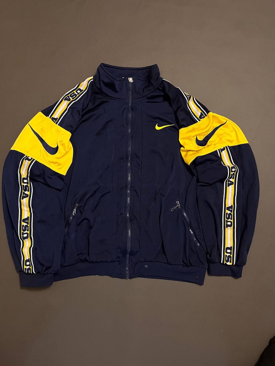Nike × Vintage Vintage Nike Swoosh USA Track Suit 90s Size US M / EU 48-50 / 2 - 2 Thumbnail