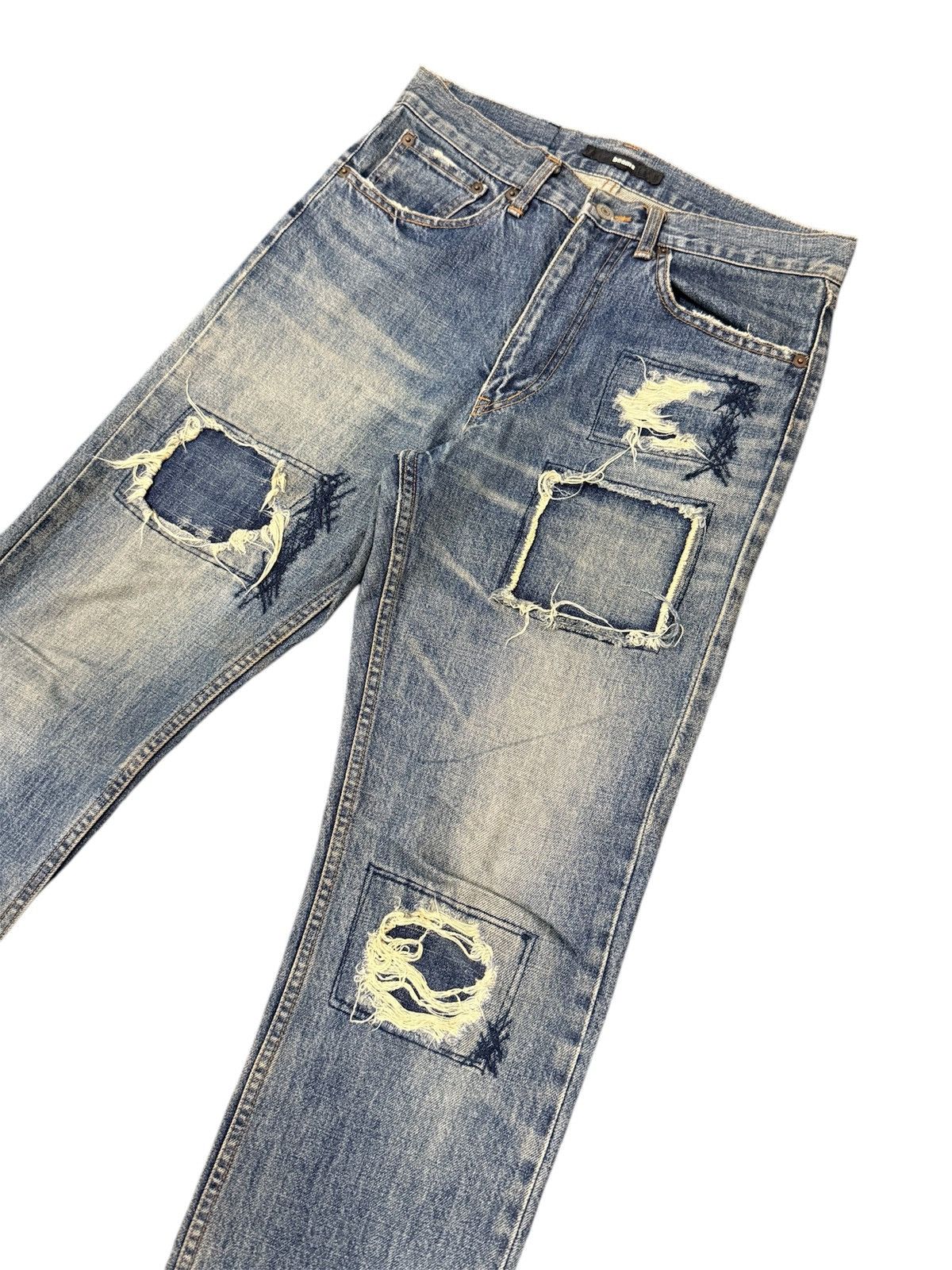 Beams Plus × Japanese Brand Rare Distressed Patchwork Beams Plus Jeans Size US 30 / EU 46 - 4 Thumbnail