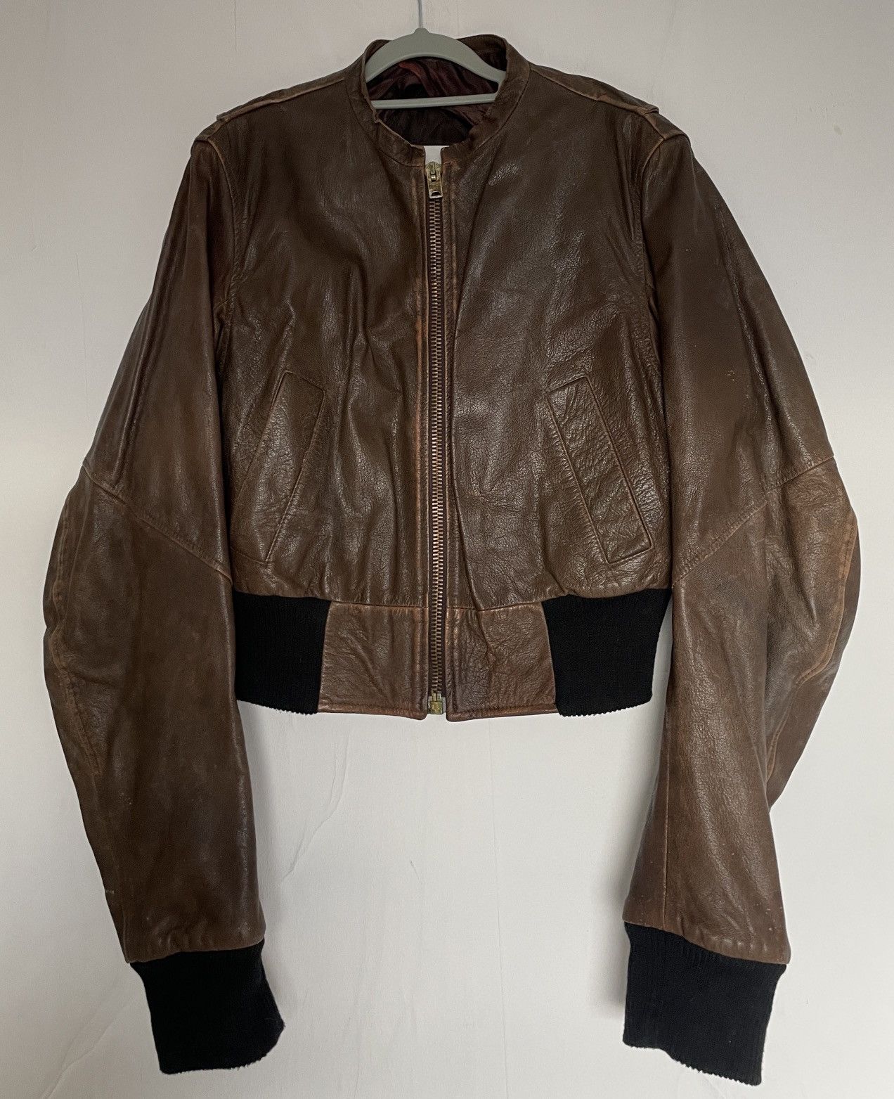 Maison Margiela Maison Martin Margiela FW2004 Leather Bomber Jacket ...