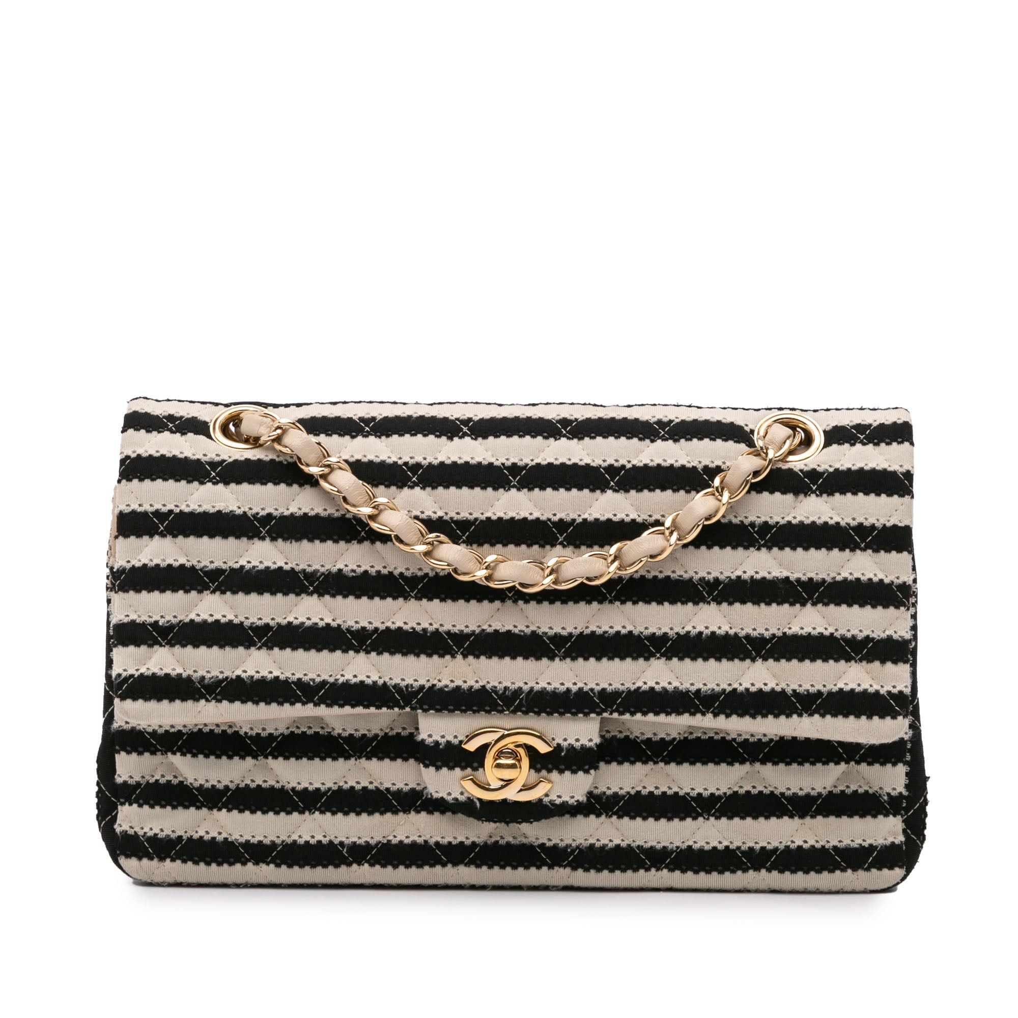 Chanel Chanel Medium Classic Jersey Coco Sailor Double Flap Black Size ONE SIZE - 1 Thumbnail