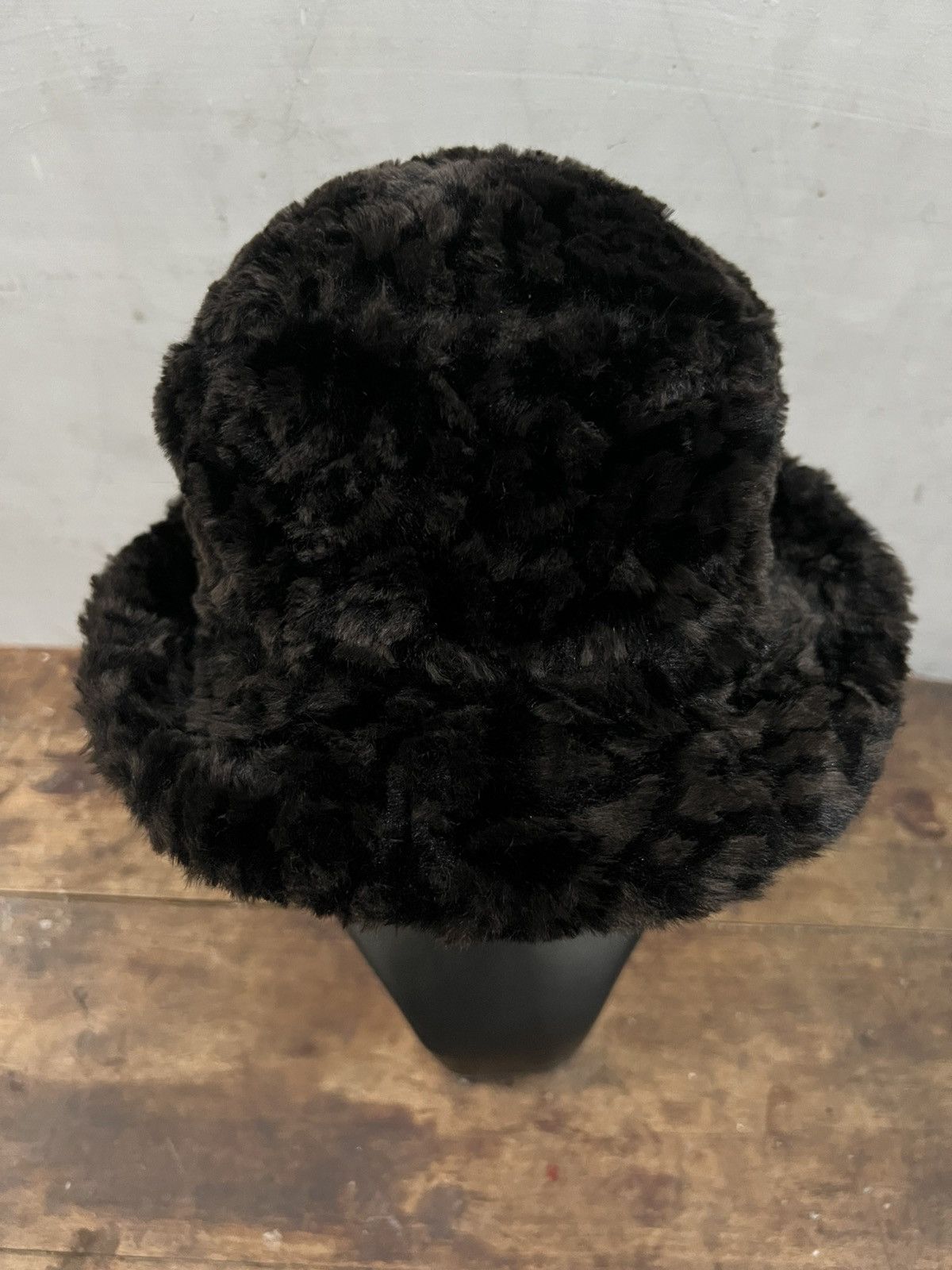 Japanese Brand Fur Bucket Hat Leopard Pattern Size ONE SIZE - 3 Thumbnail