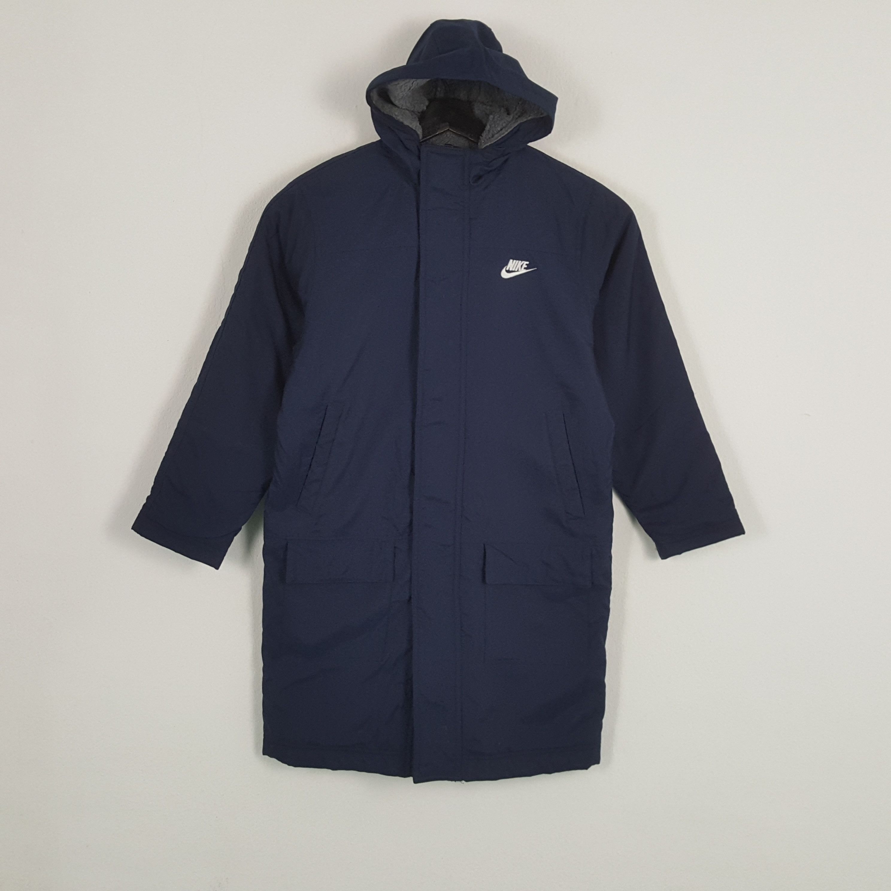 Nike × Vintage NIKE Spellout Design Long Jacket Size US S / EU 44-46 / 1 - 3 Thumbnail