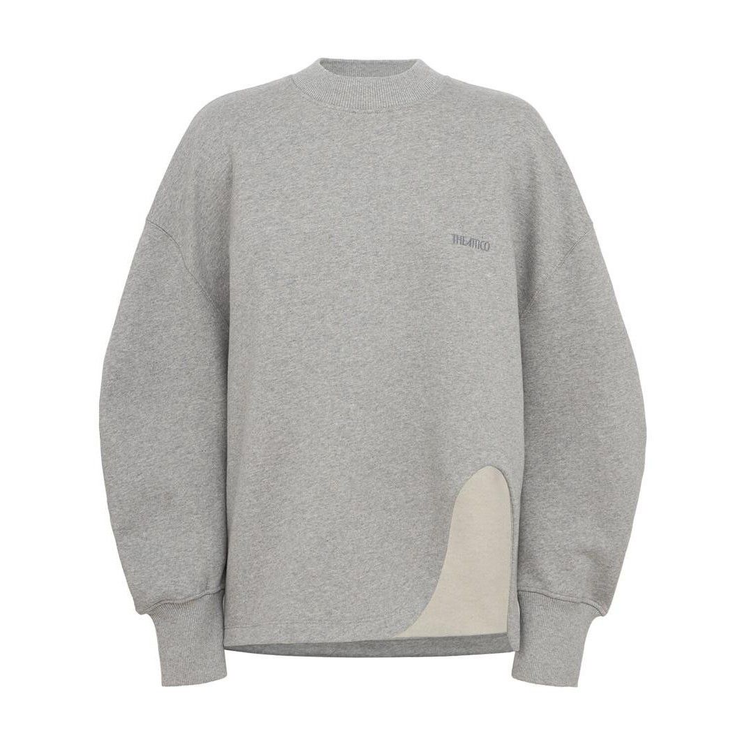 THE ATTICO Gray Cotton Sweater New & Authentic (Women\'s size