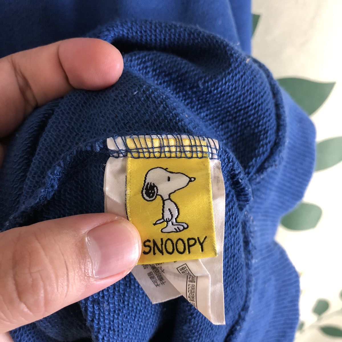 Cartoon Network × Peanuts Spao Blue cartoon snoopy peanuts vintage Sweatshirt #7426 Size US L / EU 52-54 / 3 - 11 Thumbnail