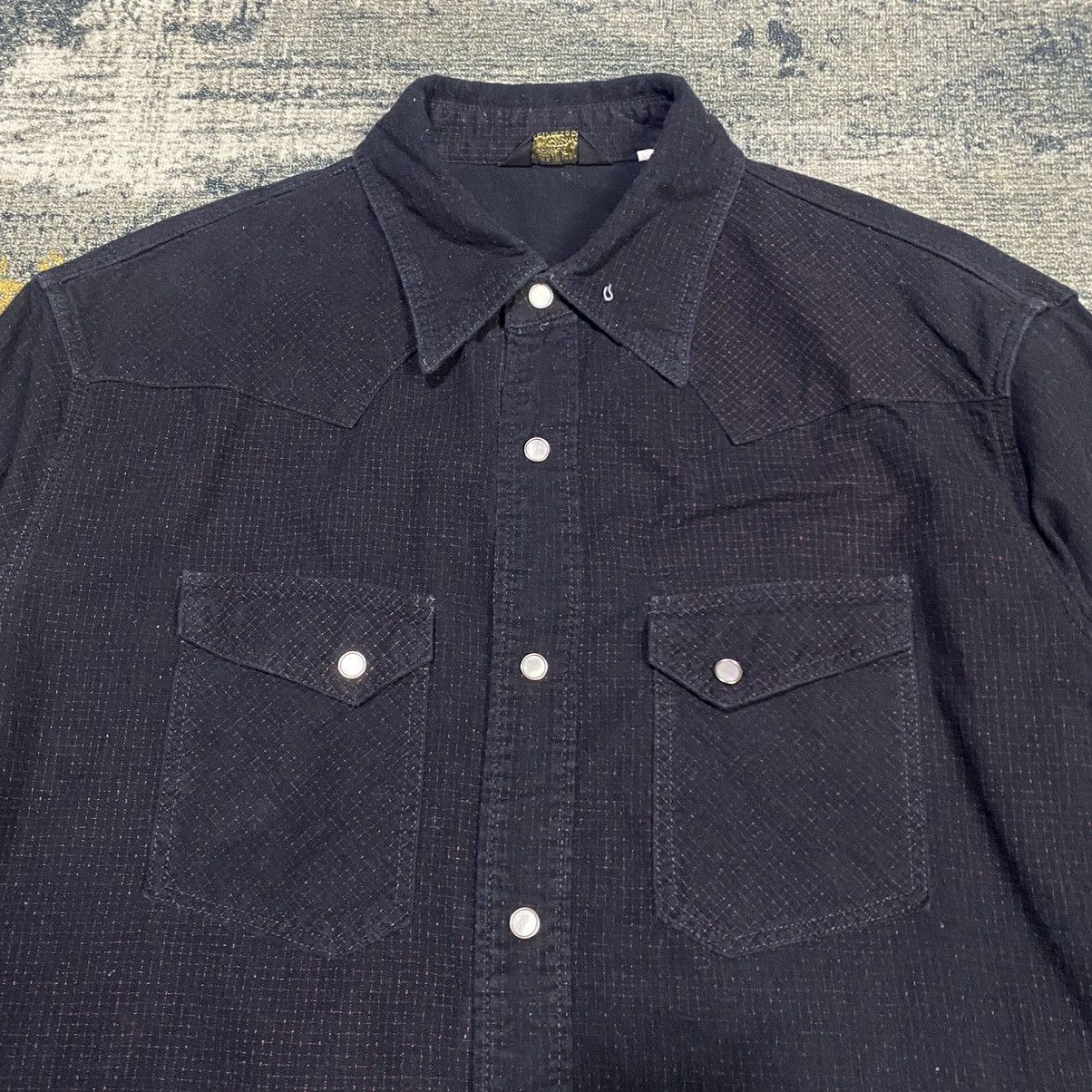 The Flat Head The Flat Head Black Mint Western Shirt Size US L / EU 52-54 / 3 - 14 Thumbnail