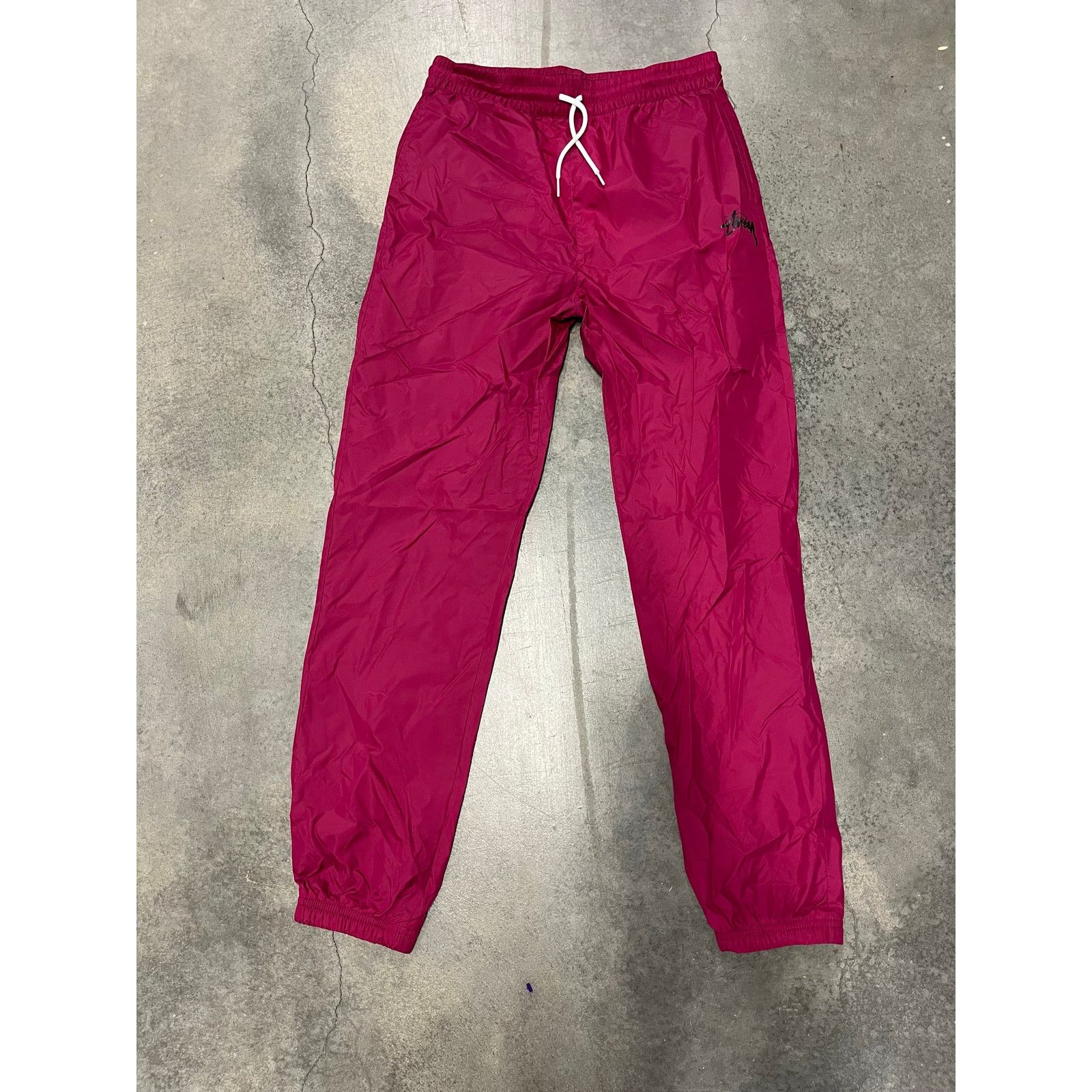 Stussy Stussy Track Pants Mens XS Maroon Windbreaker NEW Size US 27 - 1 Thumbnail