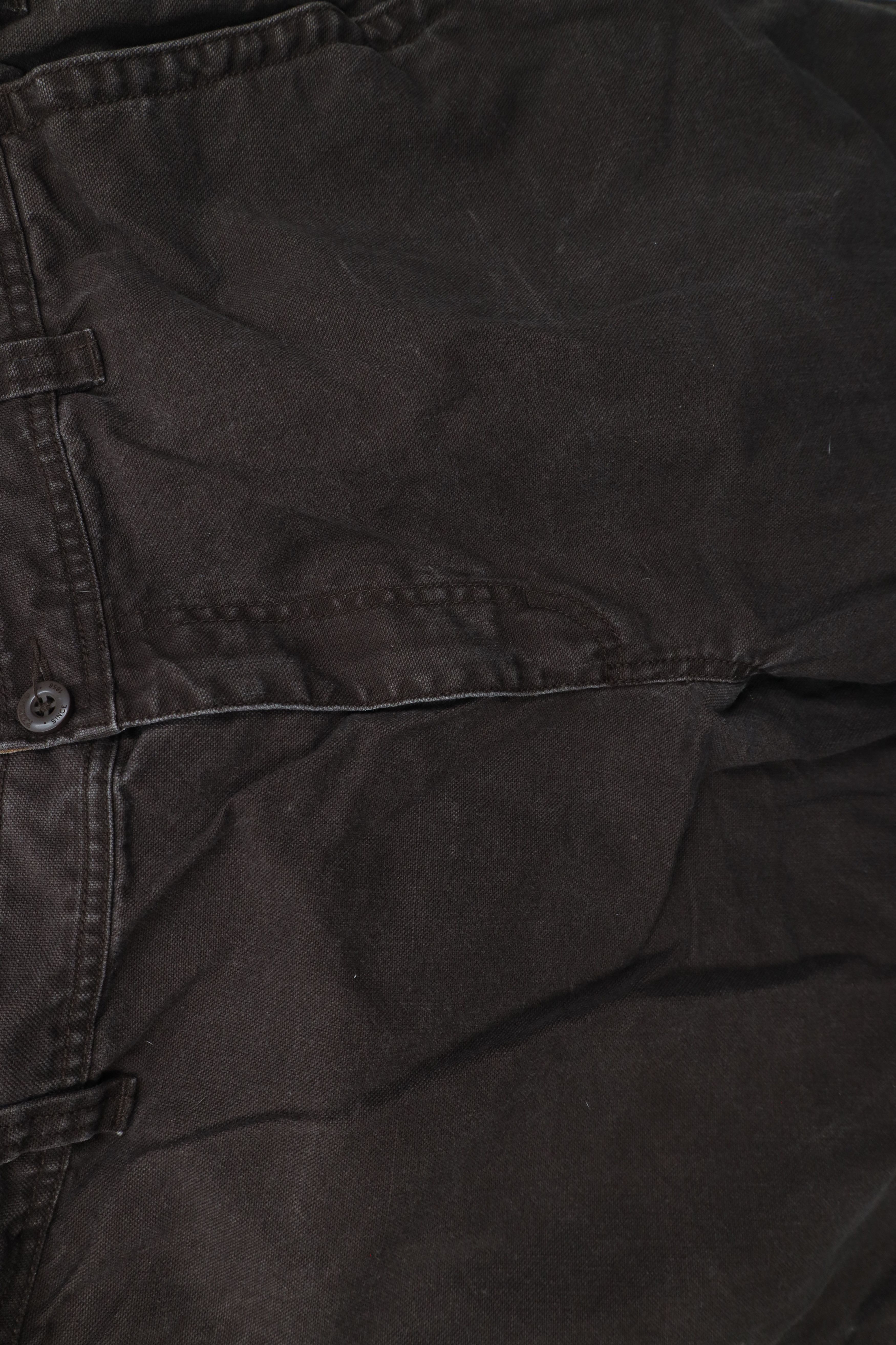 Vintage Vintage Y2K Streetwear Wide Leg Canvas Dungaree Pants Brown Size US 42 / EU 58 - 9 Thumbnail