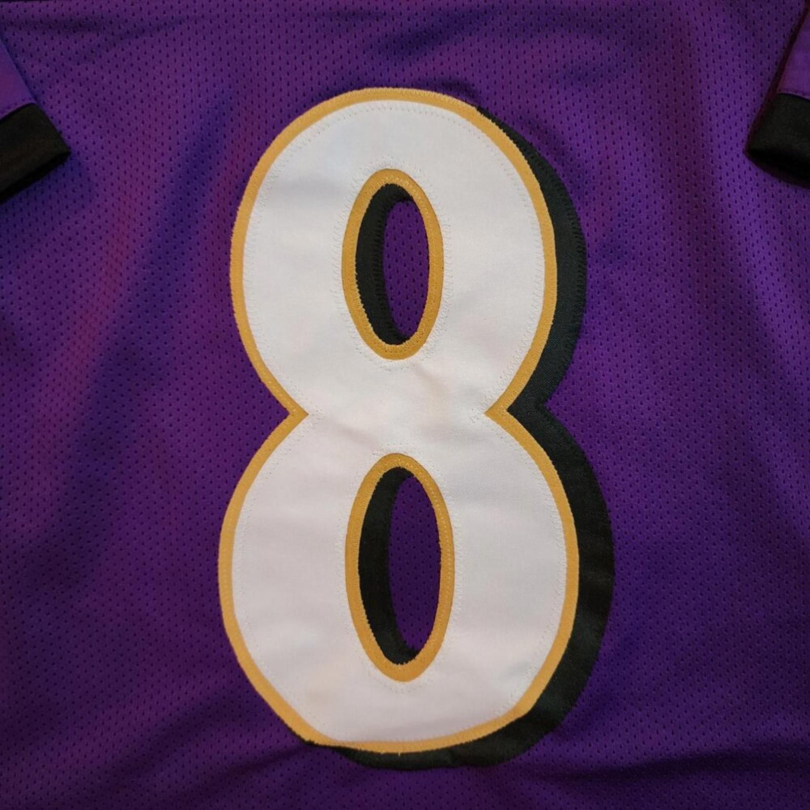 Other Lamar Jackson #8 purple jersey. Tackle twill. Size M Size US M / EU 48-50 / 2 - 2 Thumbnail