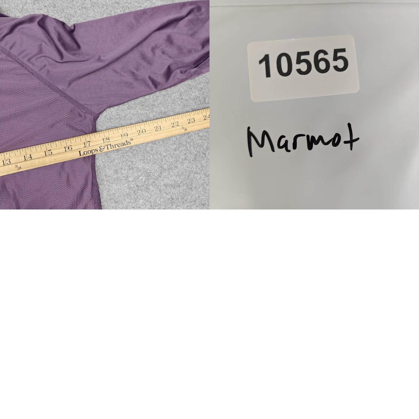 Marmot Marmot Womens Medium Purple Camo Long Sleeve Raglan Running Hiking Active Shirt Size M / US 6-8 / IT 42-44 - 8 Thumbnail