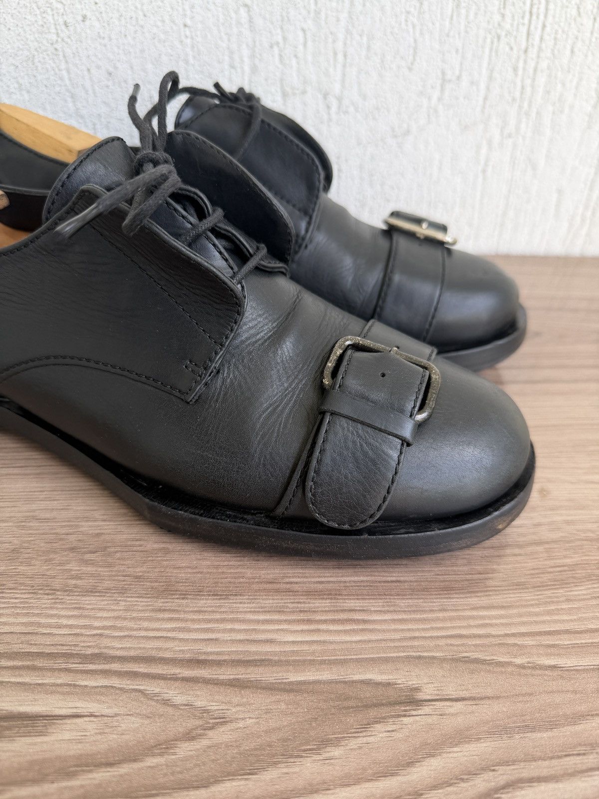 Achilles Ion Gabriel Buckle strap derby with guidi,balmain,tyson vibe Size US 9 / EU 42 - 4 Thumbnail