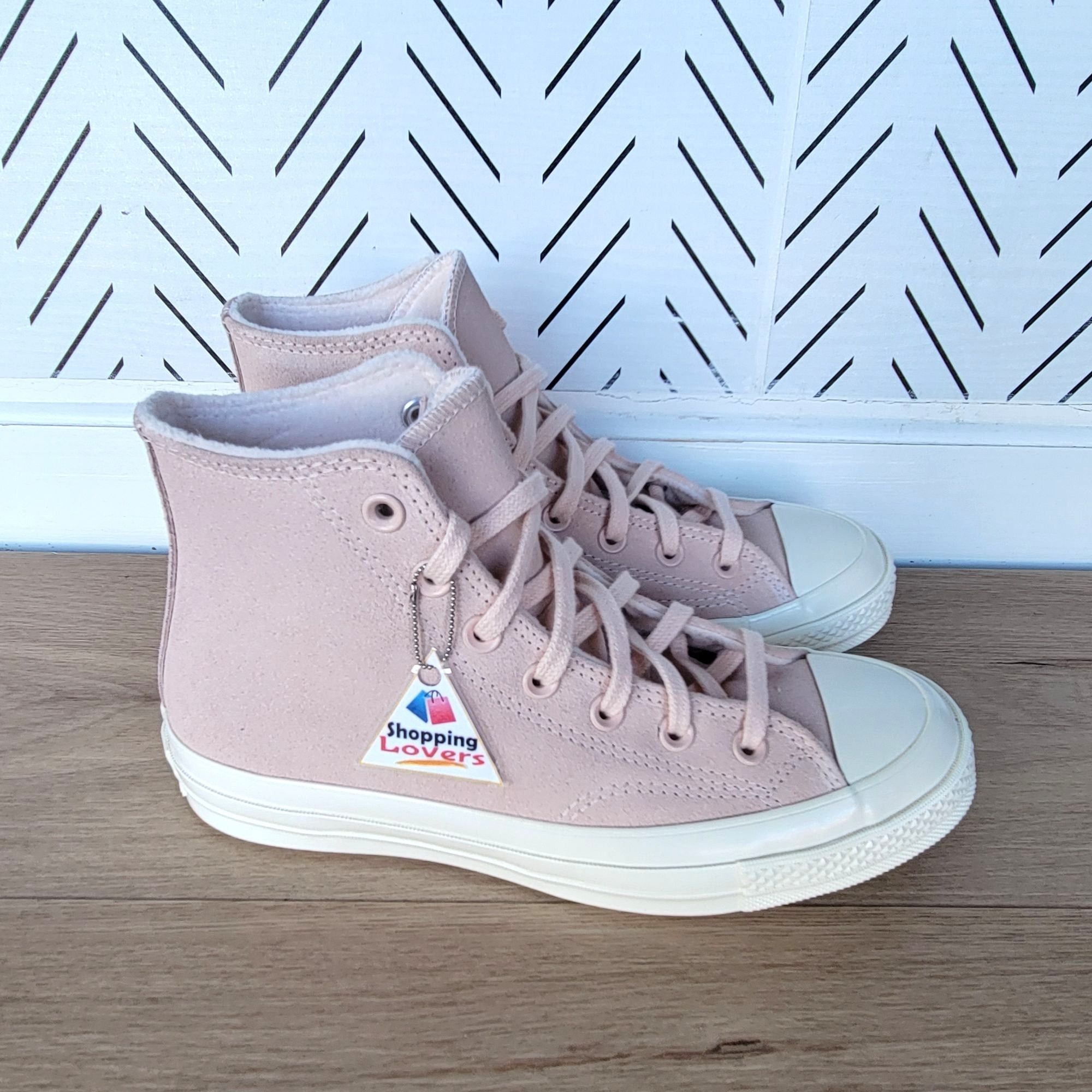 Converse ❤️Converse Chuck 70 Hi Suede Pink 9 Women's Shoes Fleece Lin Size US 9 / IT 39 - 9 Thumbnail