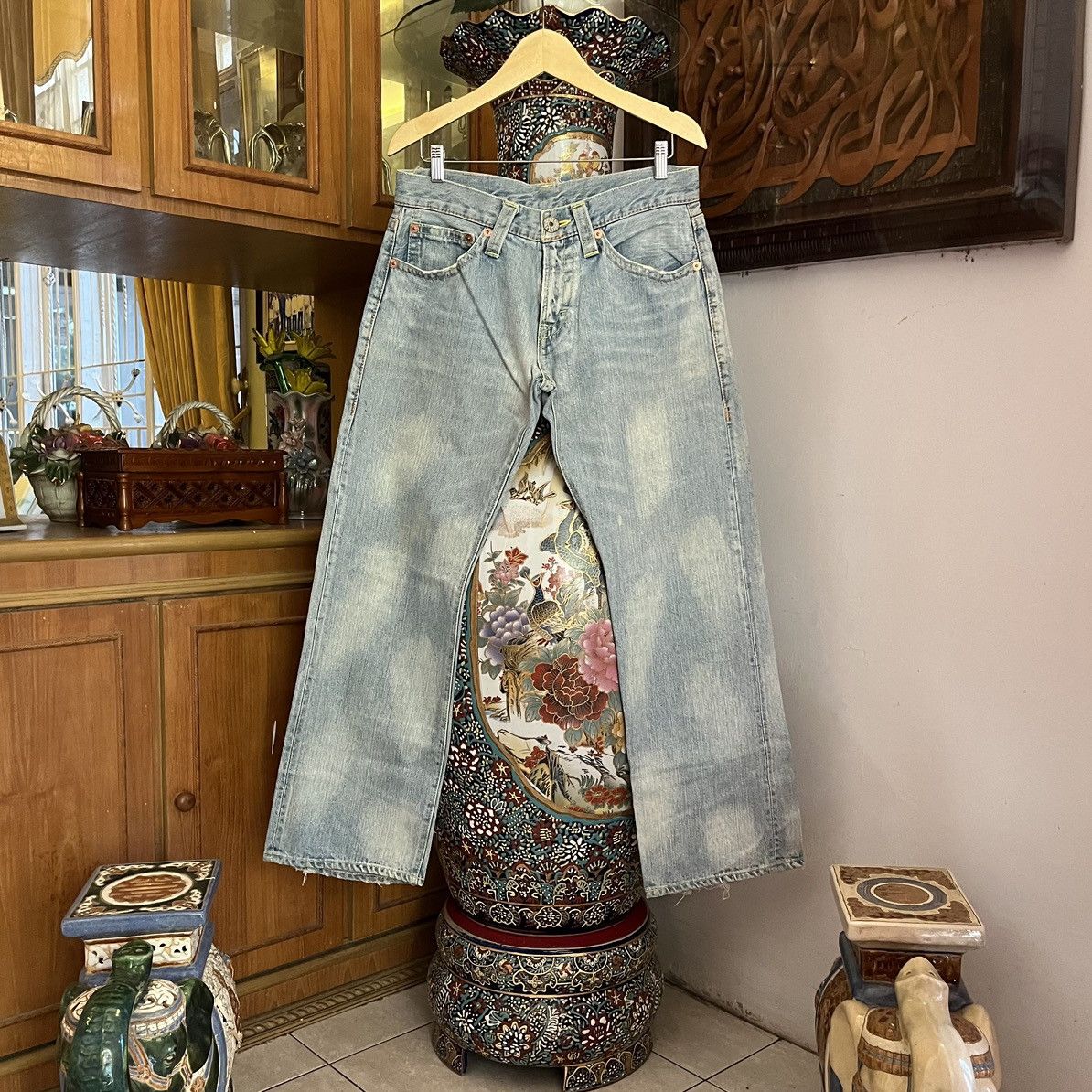 Japanese Brand Y2K Cocolulu Back Print Jean🇯🇵 Size US 31 - 6 Thumbnail