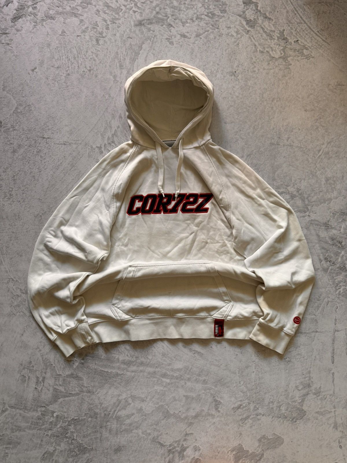 NIKE CORTEZ VINTAGE CENTER LOGO OVERSIZE BOXY HOODIE