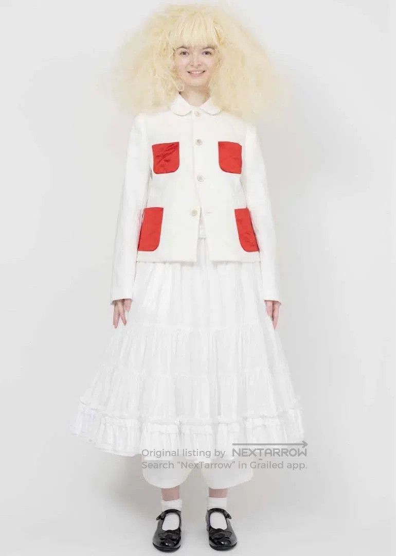 Comme des Garcons Comme Des Garcons Contrast color red round neck jacket Size M / US 6-8 / IT 42-44 - 6 Thumbnail