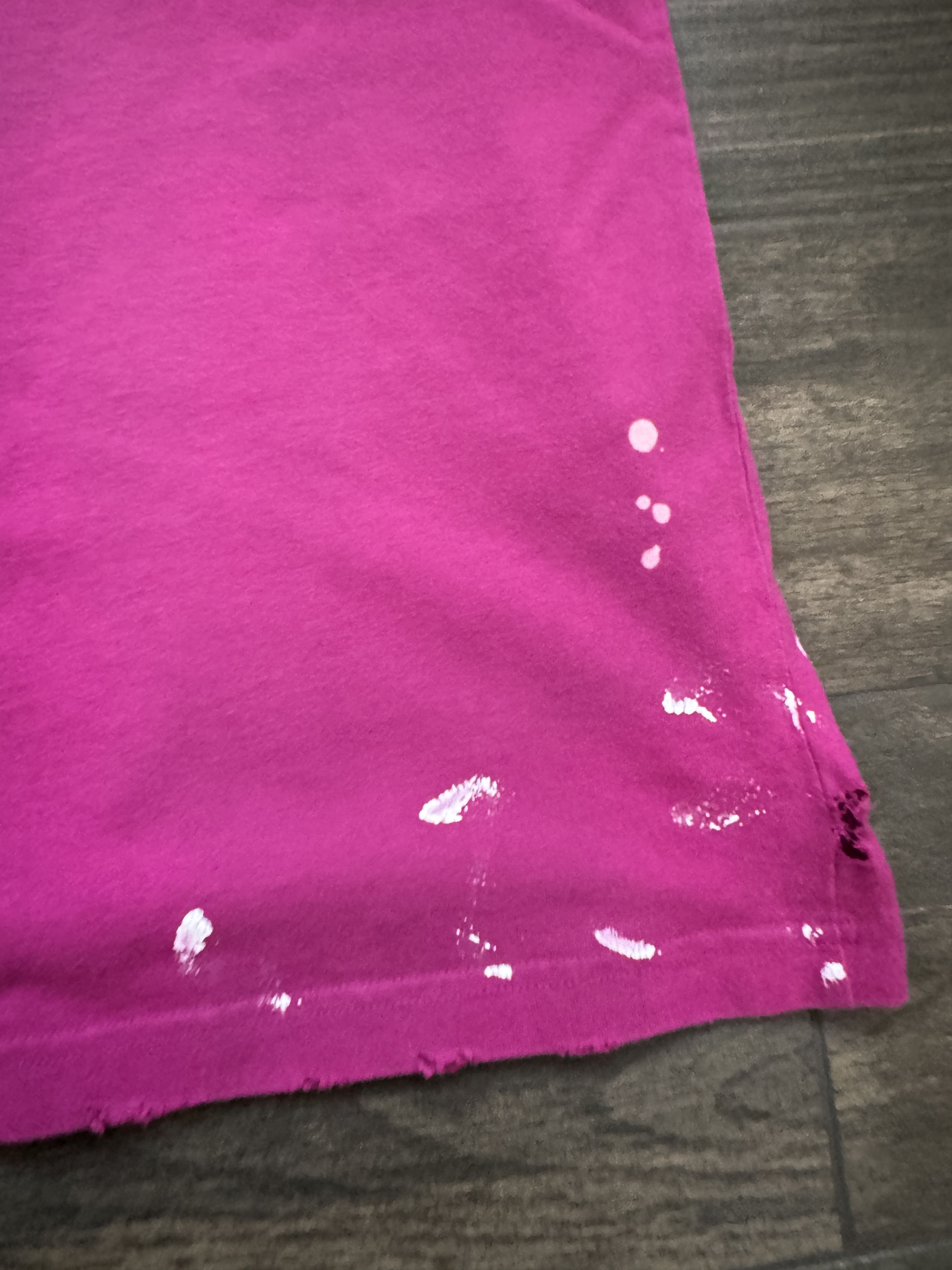 Balenciaga 90% Balenciaga 10% Me Distressed Vintage Style Tee Pink Size US XL / EU 56 / 4 - 4 Thumbnail