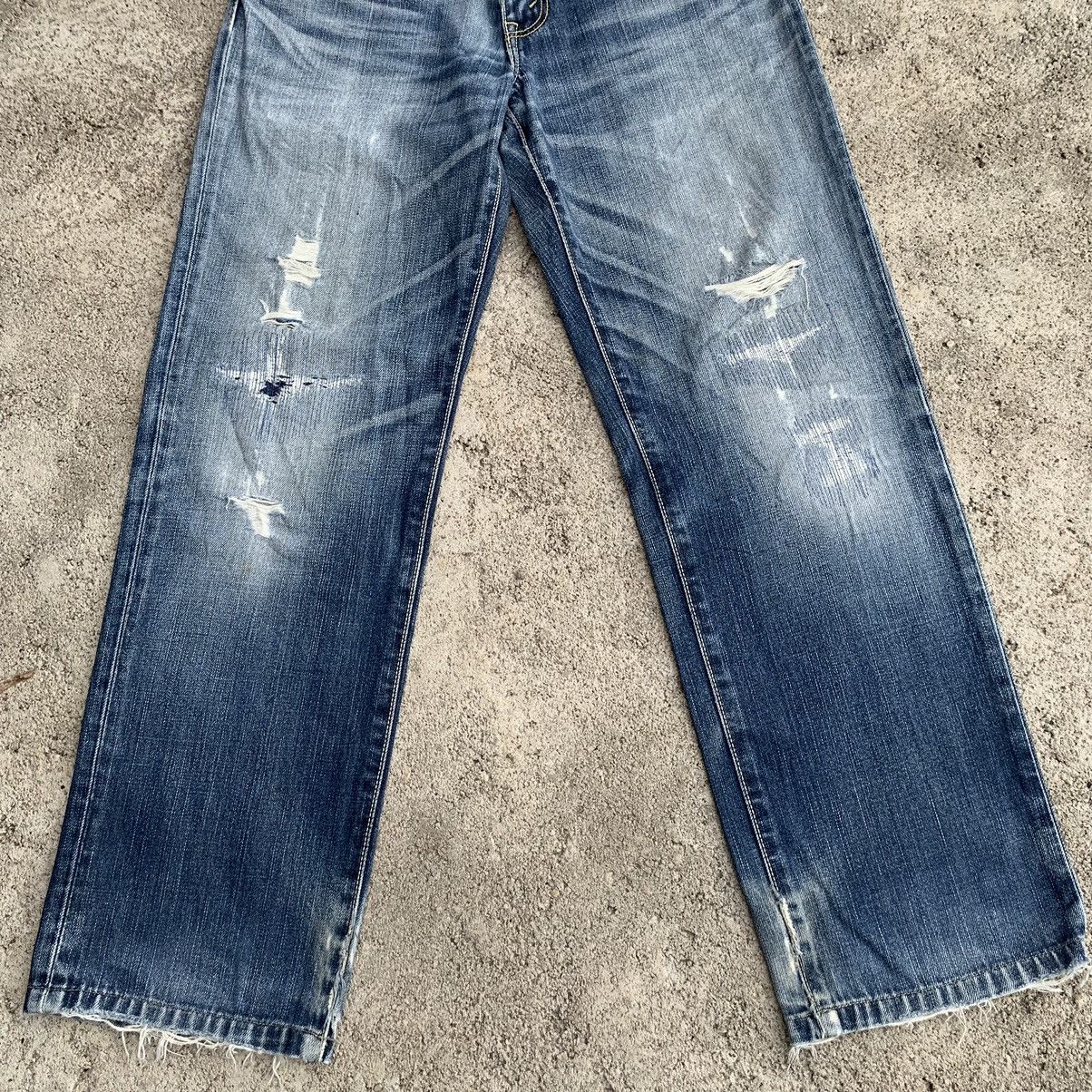 Levi's Vintage Y2K Levis Classic 502 Stitched Distressed Denim W29 Size US 29 - 4 Thumbnail