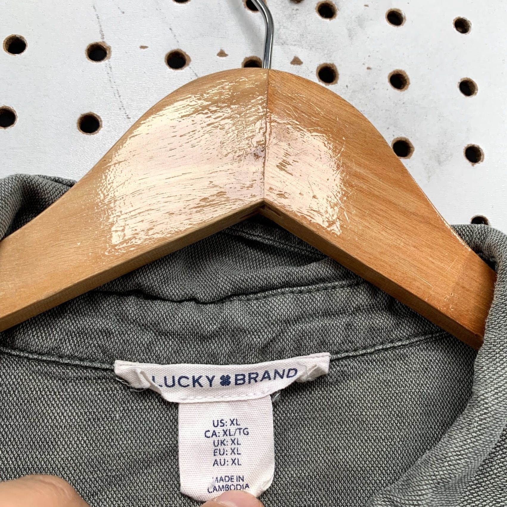 Lucky Brand Lucky Brand Linen Shirt Dress Womens XL Gray Short Sleeve Collared Pocket Shirt Dress Women XL Gray Linen Pocket Button Casual Bohemian shortcut Size XL / US 12-14 / IT 48-50 - 3 Thumbnail