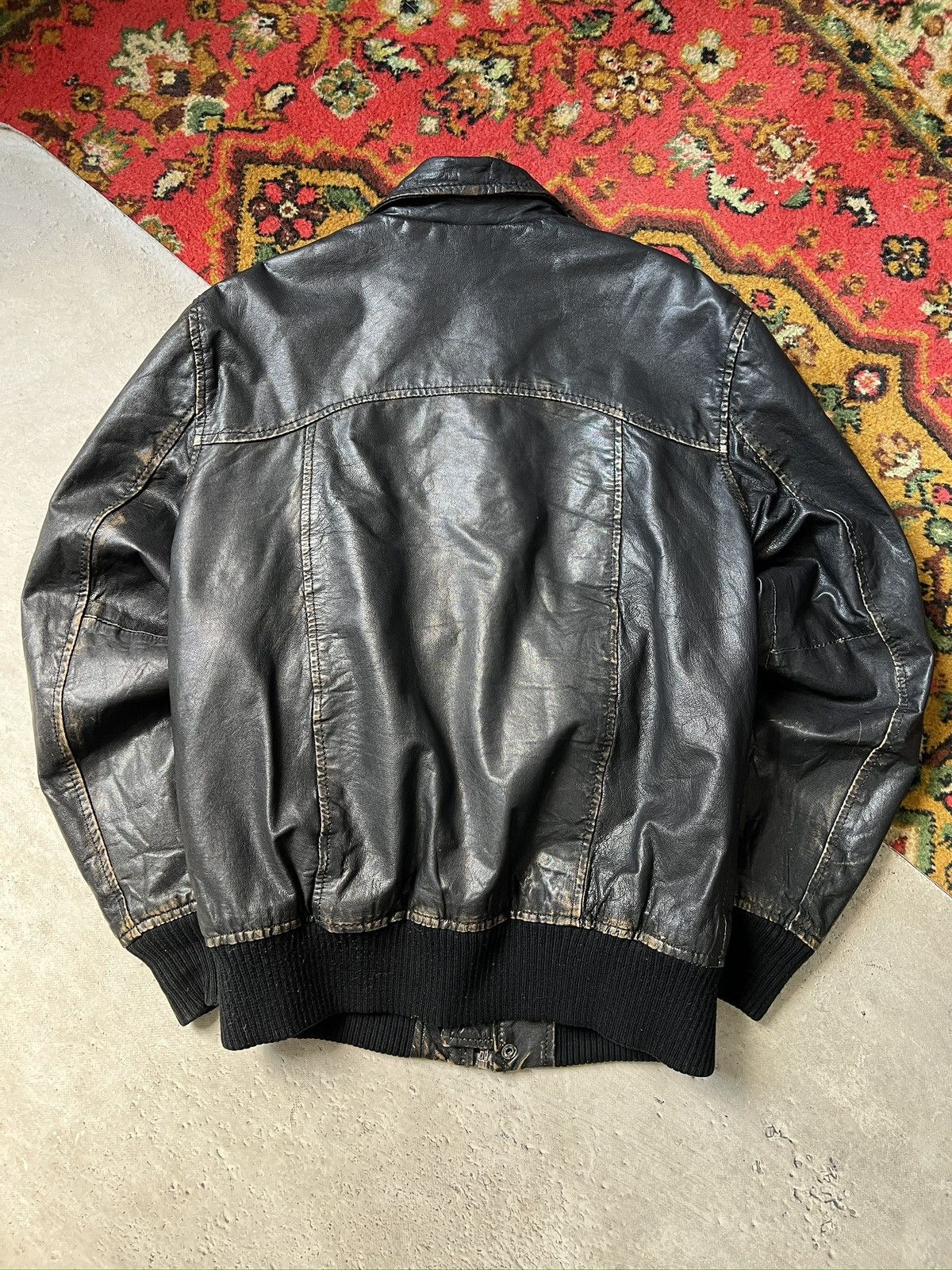 Jack & Jones Jack jones leather aviation jacket y2k style schott Size US L / EU 52-54 / 3 - 6 Thumbnail